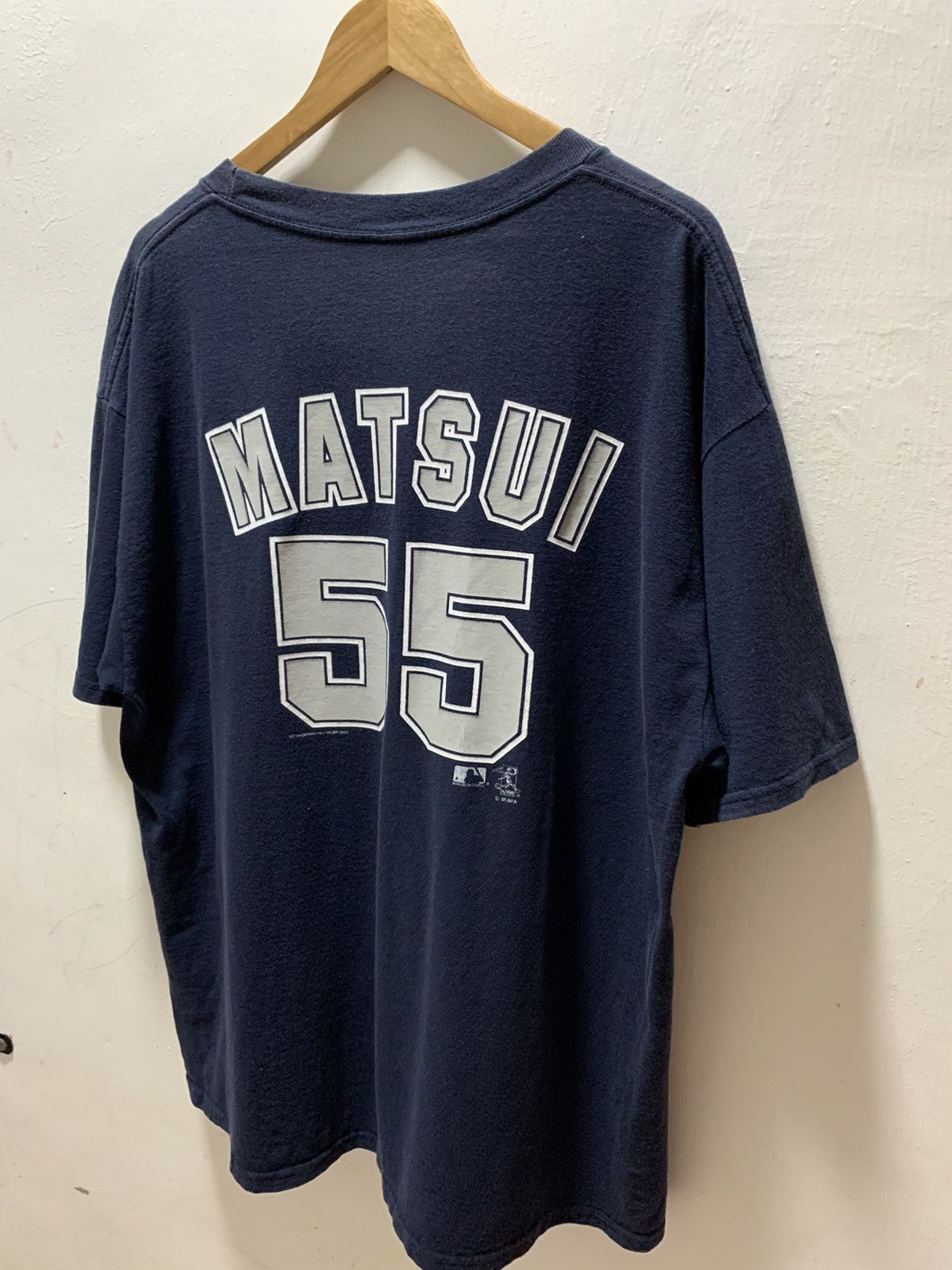 MLB Vintage 2003 MLBPA Matsui Yankees 55 Jersey Player Team Tee Size US XXL / EU 58 / 5 - 11 Thumbnail