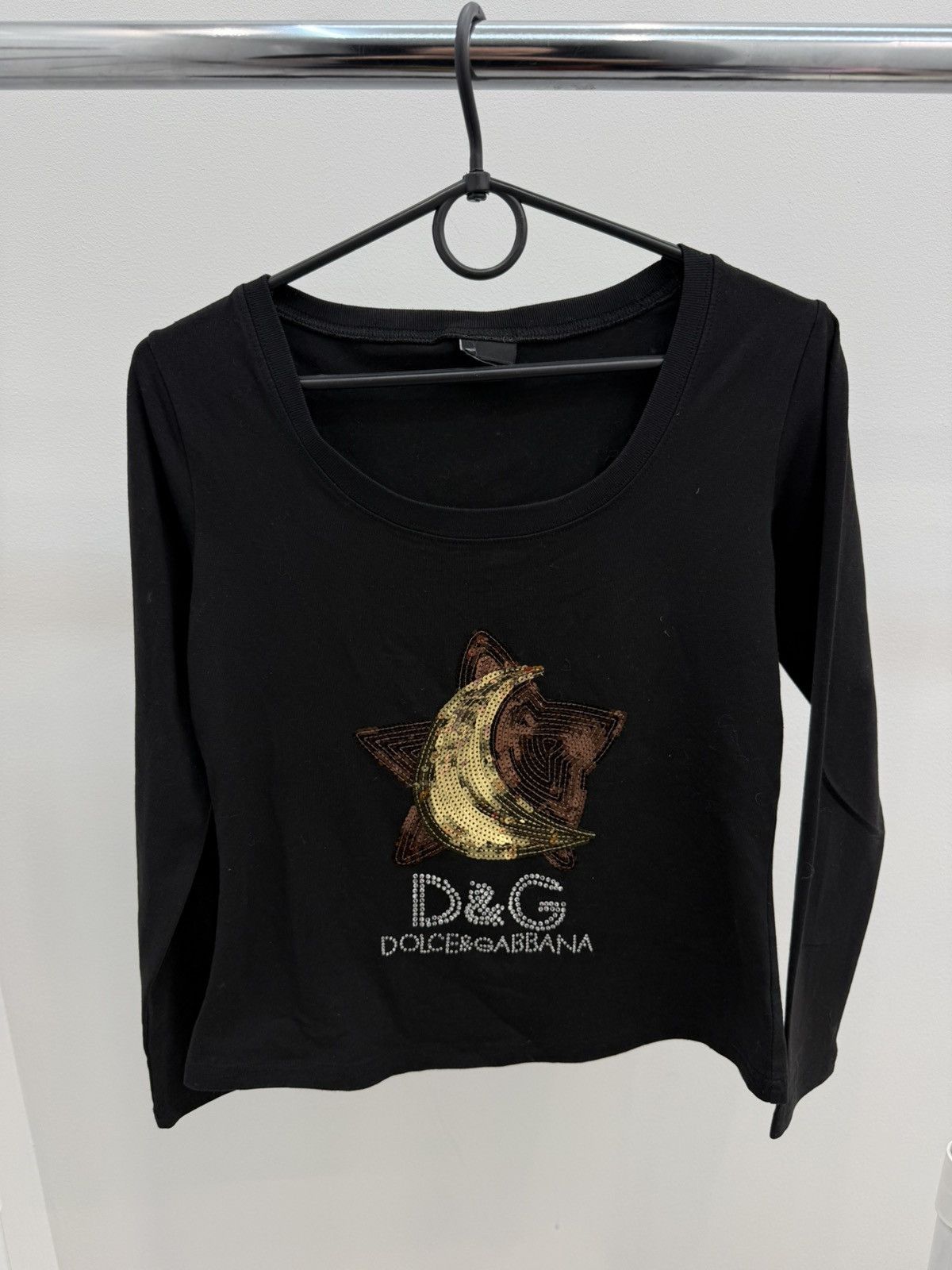 Dolce & Gabbana Dolce & Gabbana Cotton Long Sleeve T Shirt Size M / US 6-8 / IT 42-44 - 1 Thumbnail