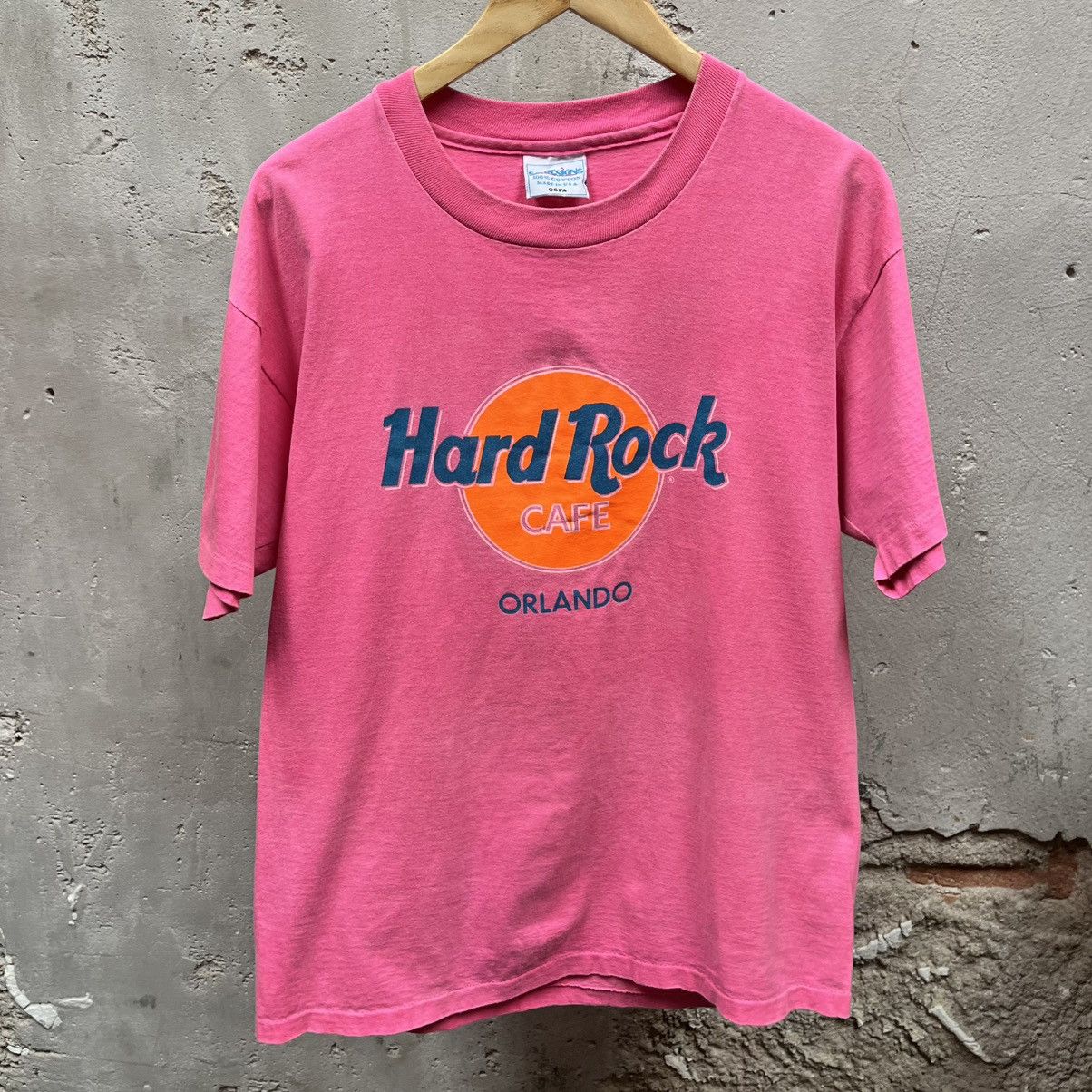 Hard Rock Cafe × Vintage Hard Rock Cafe Hot Pink Vintage 90s Save The Planet T-Shirt Size US XL / EU 56 / 4 - 1 Thumbnail