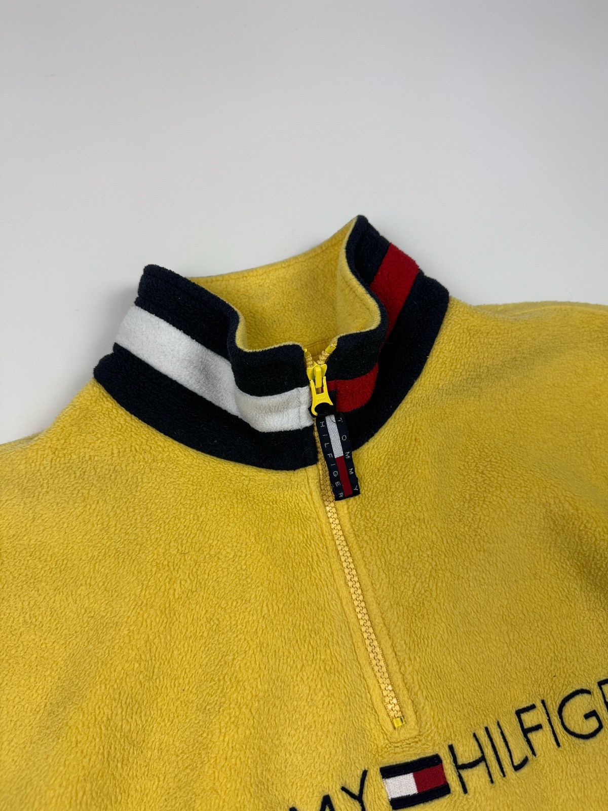 Tommy Hilfiger × Vintage Y2K Vintage Tommy Hilfiger 1/3 Zip Fleece Size US L / EU 52-54 / 3 - 9 Thumbnail