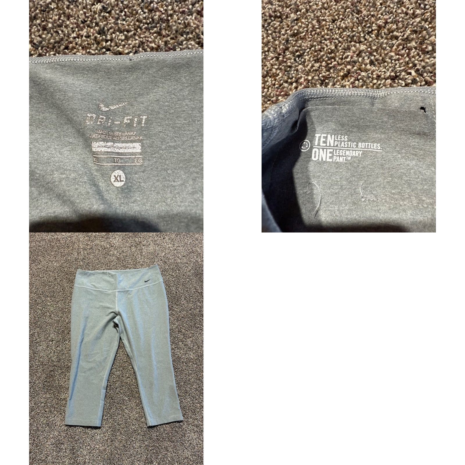 Nike Nike Leggings Women XL Multicolor - 3 Pack - Ankle Style - Brand & Mondetta Size 40" / US 18 - 10 Thumbnail
