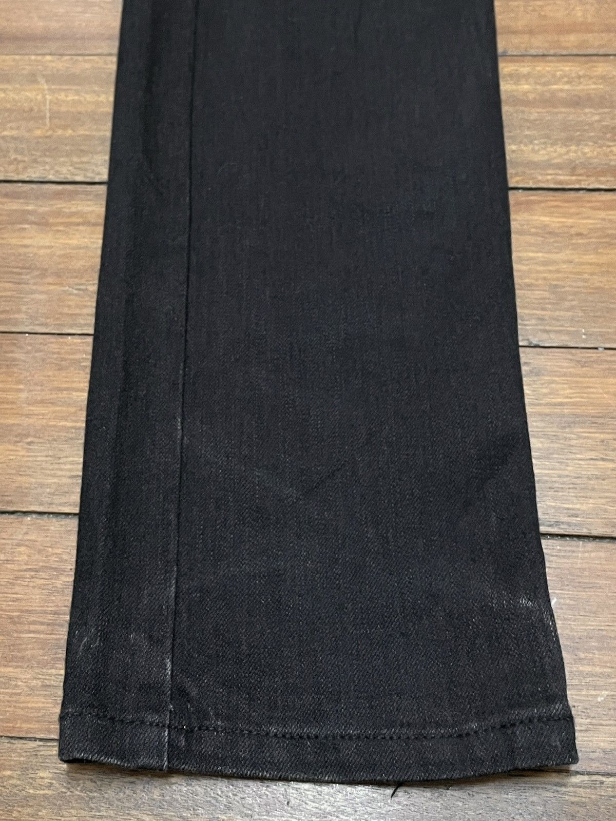 14th Addiction Very Rare Vintage Brand Cabane De Zucca Waxed Jeans 1990s Size US 34 / EU 50 - 5 Thumbnail