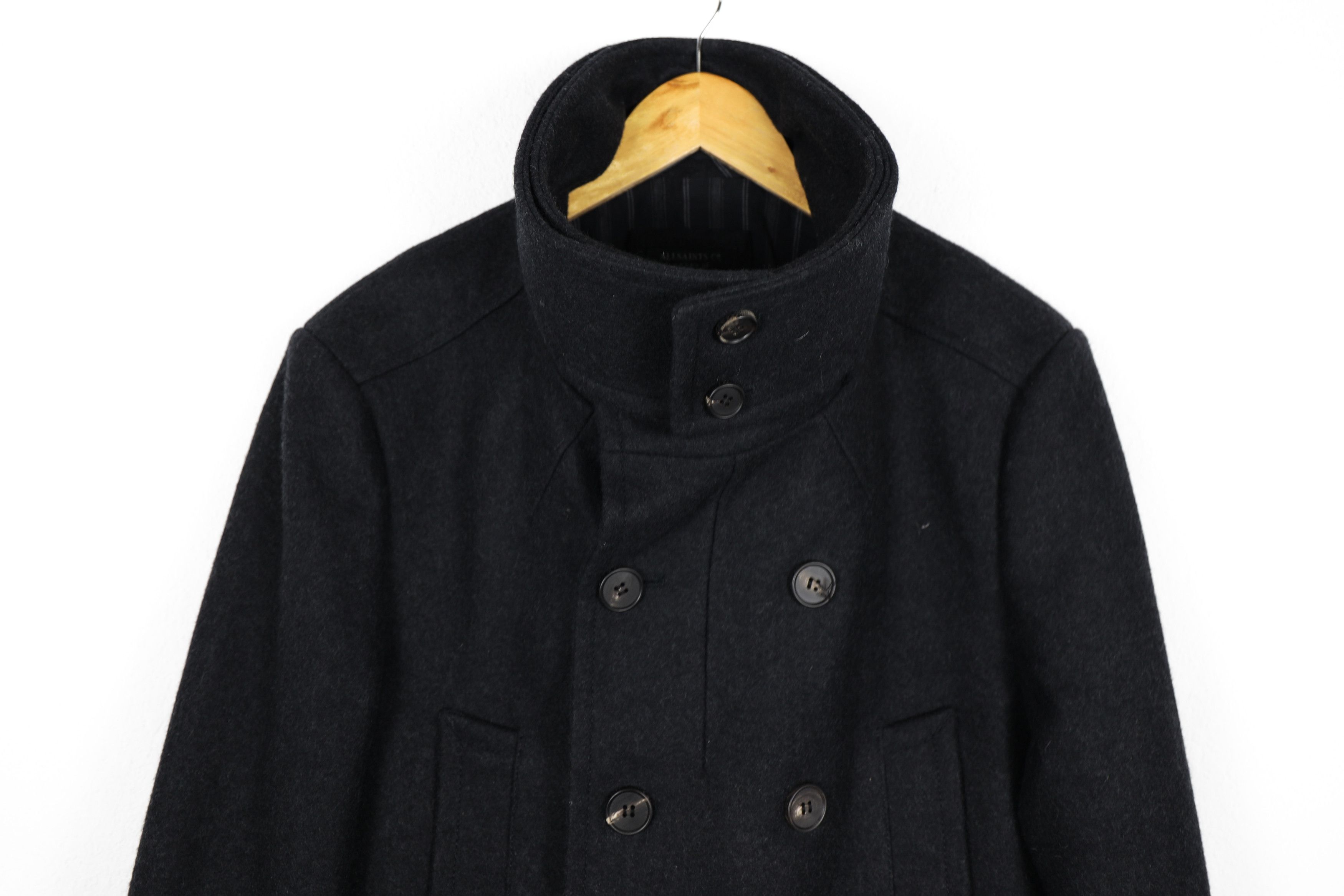Allsaints AllSaints Raynes Wool Pea Coat Avant Garde Size US M / EU 48-50 / 2 - 7 Thumbnail