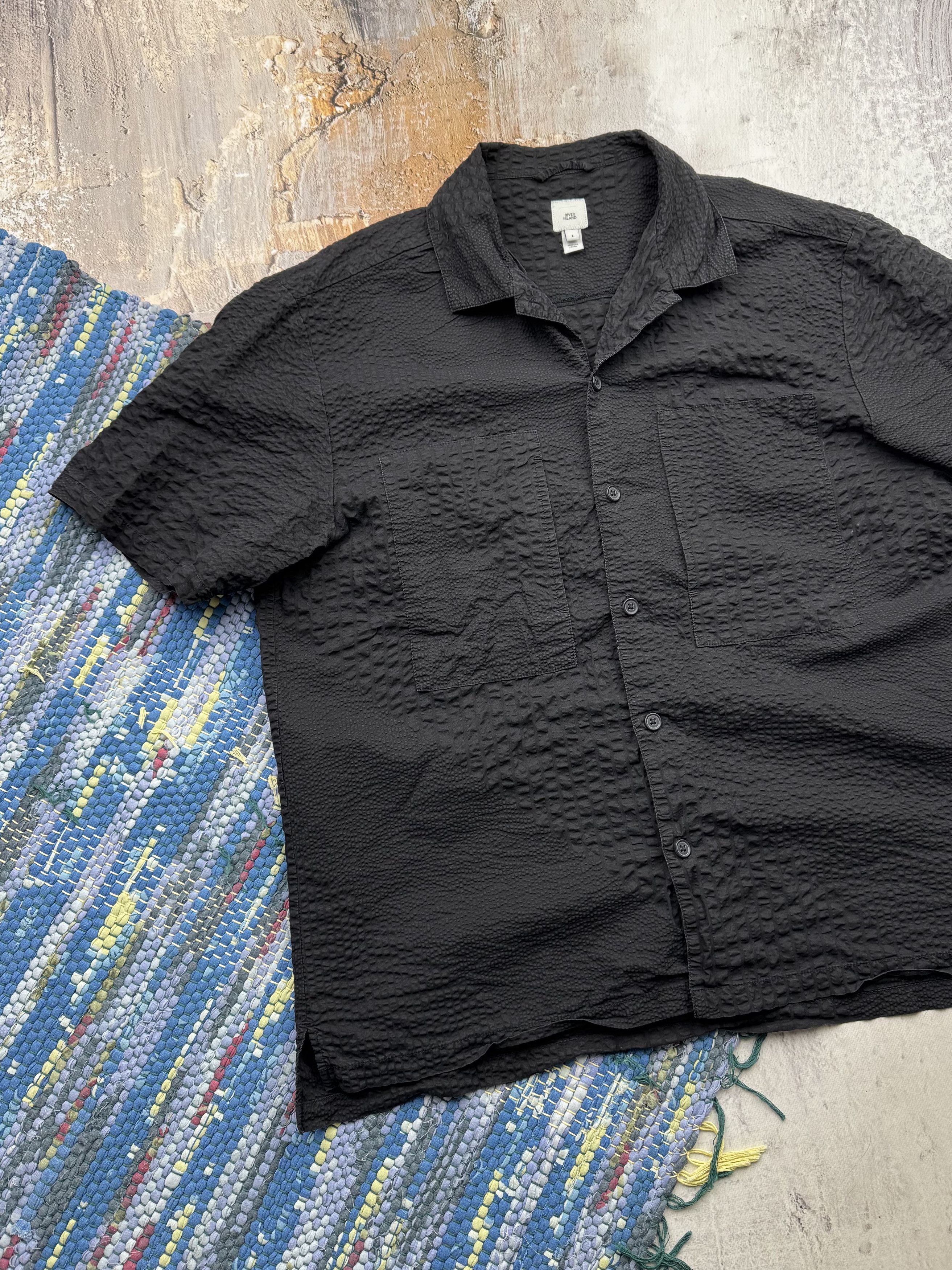 Vintage Relaxed Fit Shirt With Crazy Details A461(203) Size US L / EU 52-54 / 3 - 2 Thumbnail