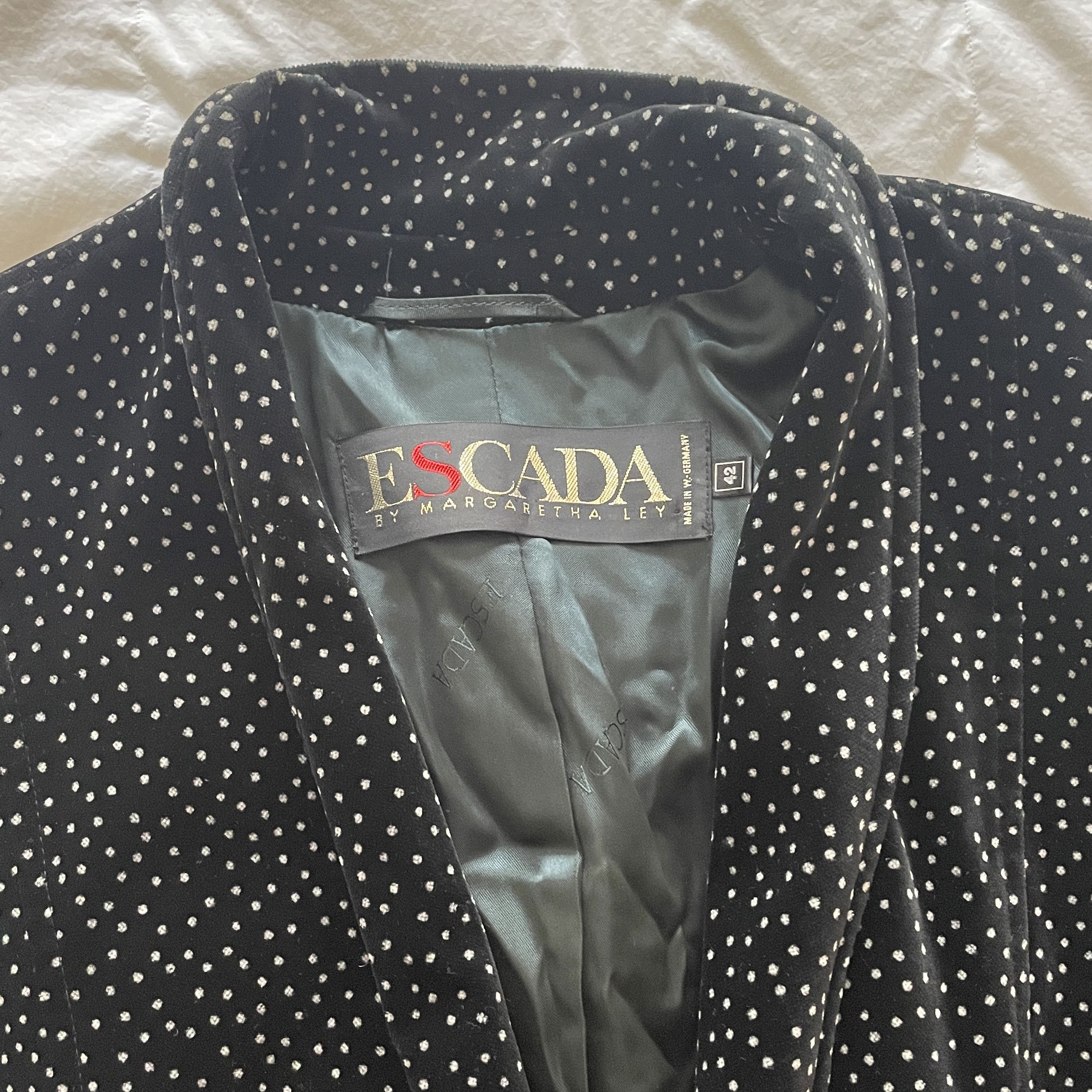 Escada × Vintage Runway Fall Winter 1987 Escada co-ord pant suit Size L / US 10 / IT 46 - 4 Thumbnail