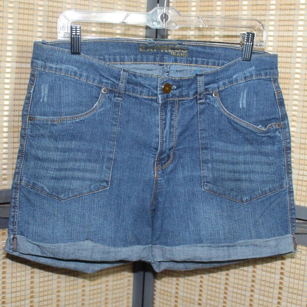 Express Express Roll Hem Cut off Distressed Denim Shorts Size 32" / US 10 / IT 46 - 1 Thumbnail