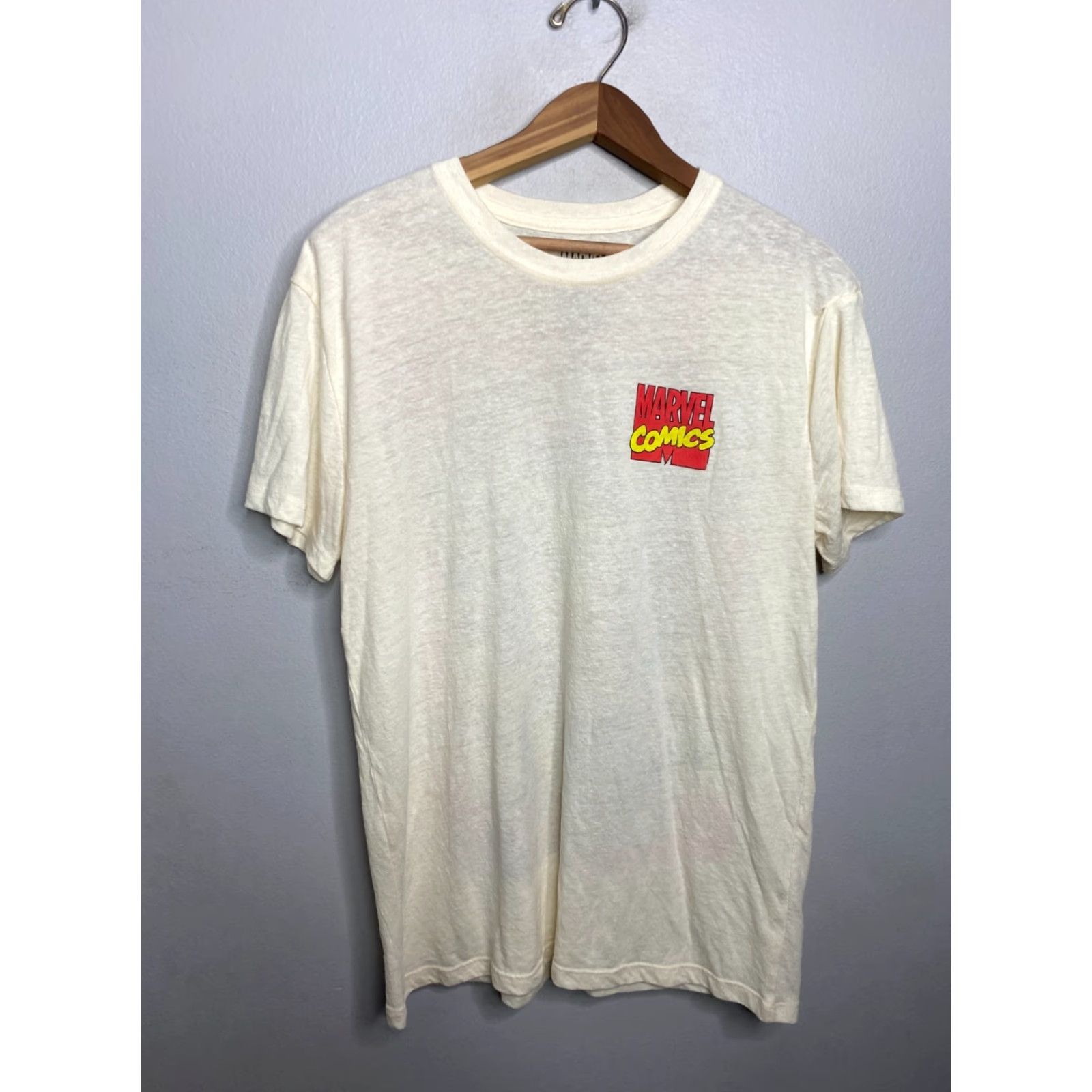 Vintage Marvel T-Shirt Men Graphic Marvel Comics Tee Crew Neck Short Sleeve White 100% Cotton XS-XL Vintage Size US M / EU 48-50 / 2 - 4 Thumbnail