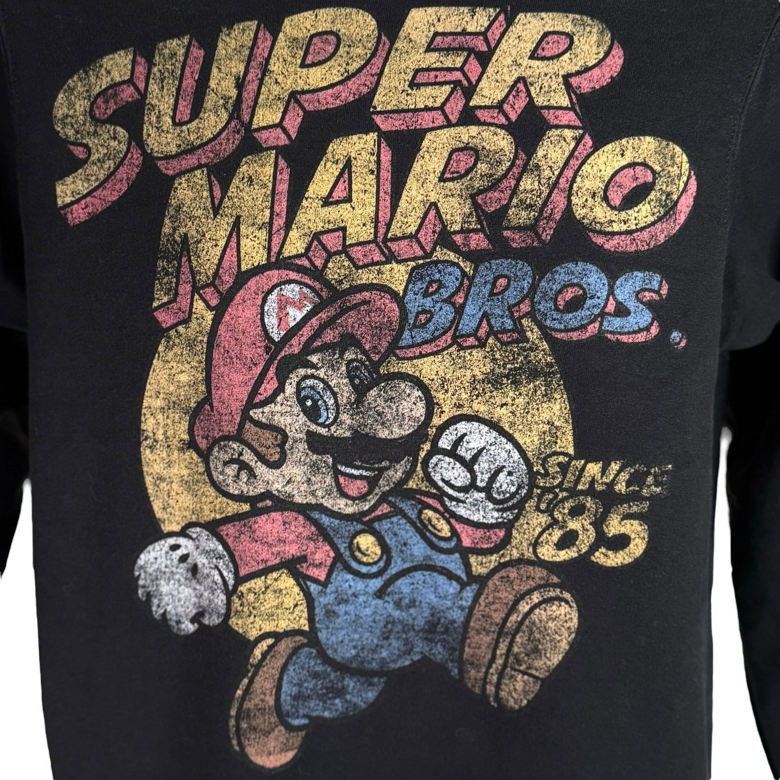Nintendo Super Mario Bros Sweatshirt Since 1985 Black Nintendo Small Size US S / EU 44-46 / 1 - 4 Thumbnail