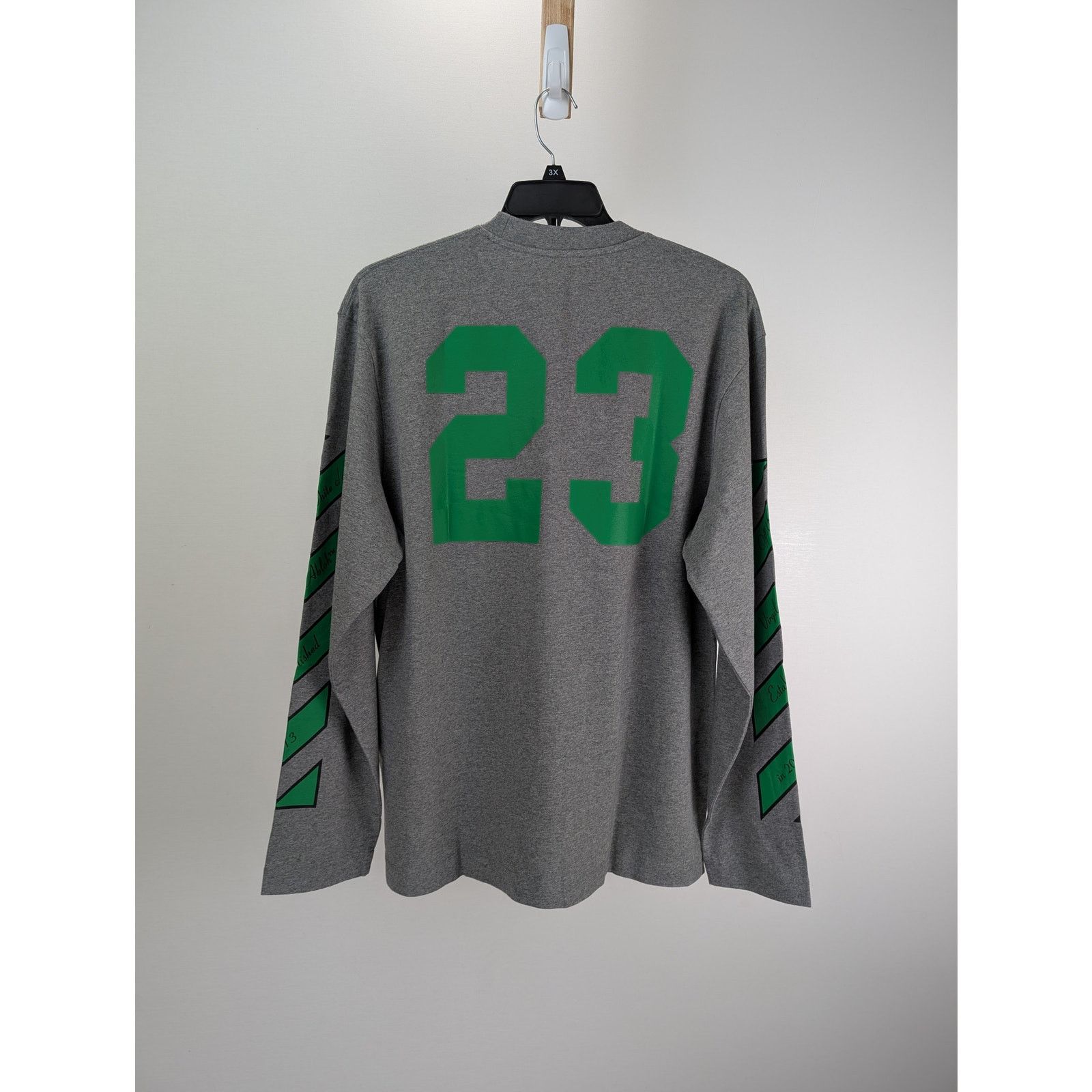 Off-White o1rshd1 23 Varsity Skate Long Sleeve Tee T-Shirt in Grey Size US XXL / EU 58 / 5 - 1 Thumbnail