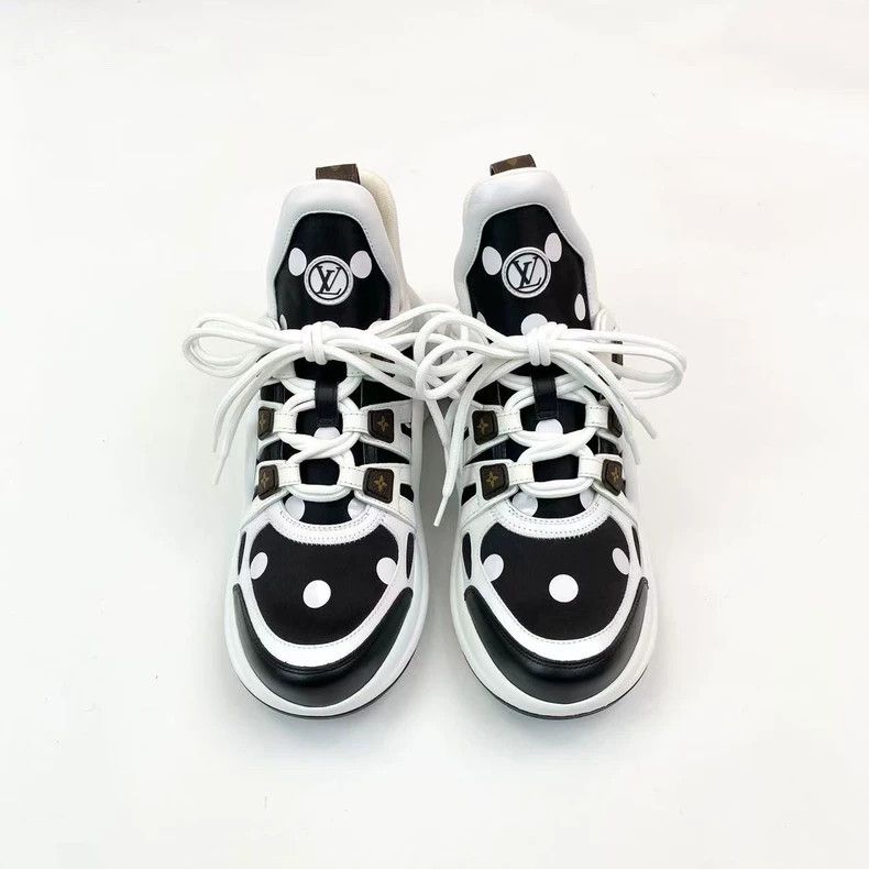 Louis Vuitton Louis Vuitton Archlight black and white arch bridge dad sh Size US 5.5 / EU 38 - 3 Thumbnail