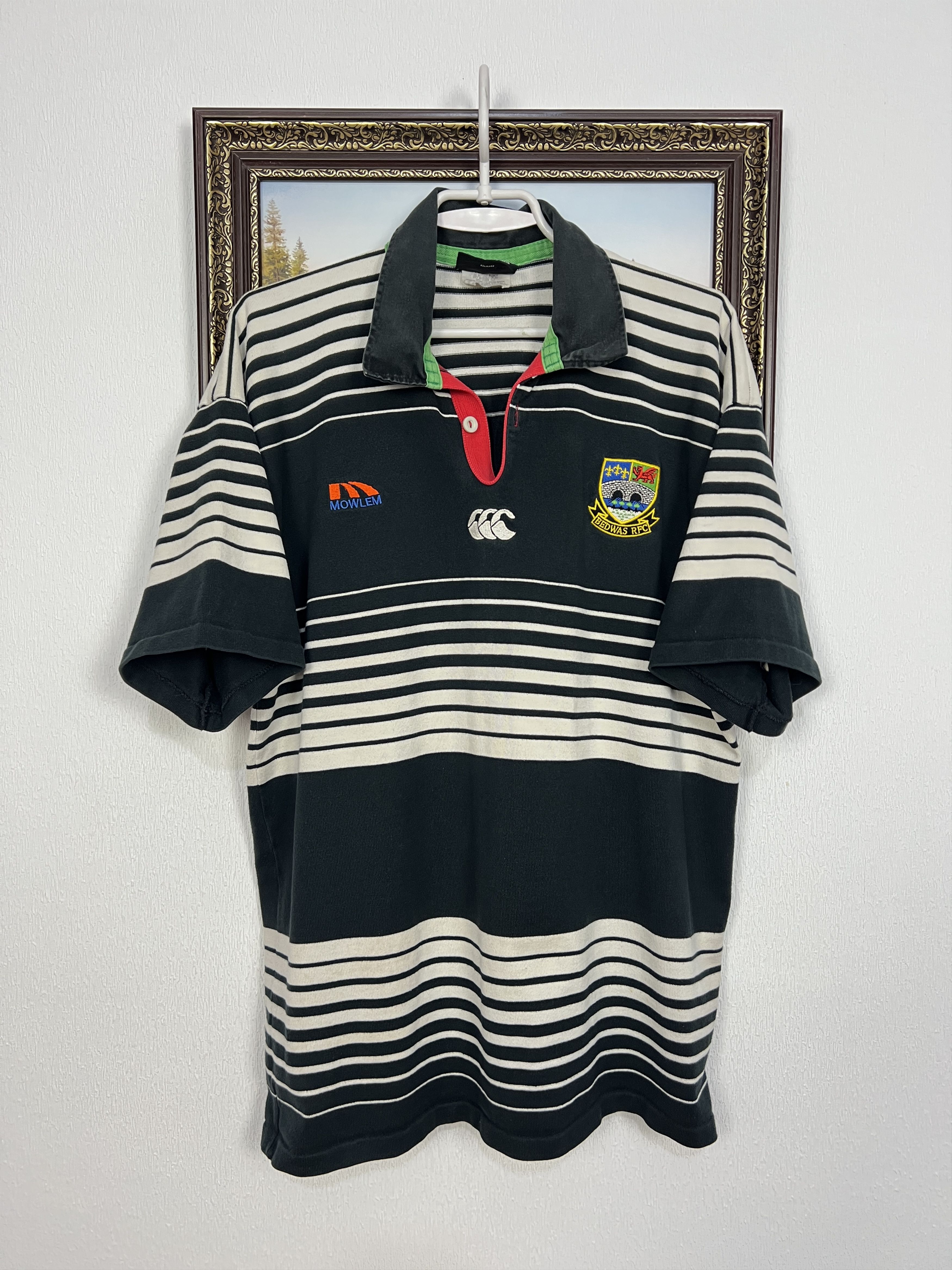 Canterbury of New Zealand Canterbury Player Issue Bedwas Rugby Union Jersey Trikot Size US L / EU 52-54 / 3 - 1 Thumbnail