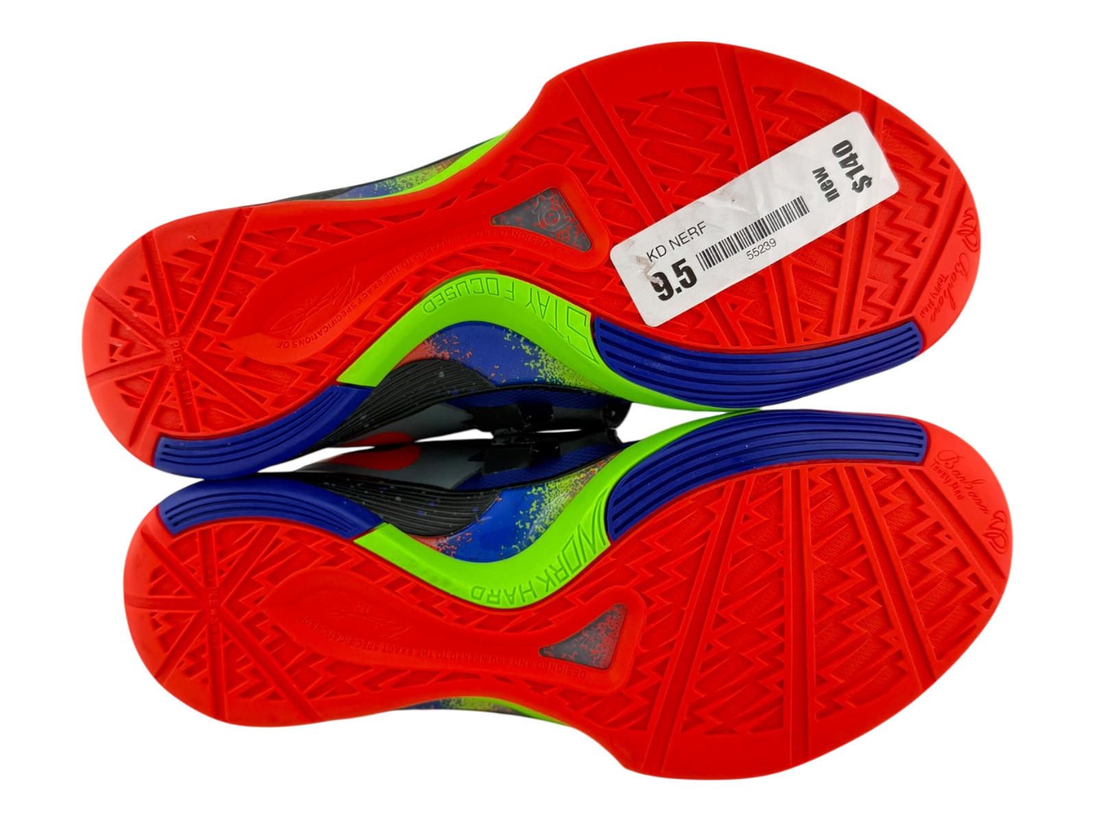 Nike Nike KD Nerf Concord Bright Crimson Black 9.5 New FQ0810-400 Size US 9.5 / EU 42-43 - 5 Thumbnail