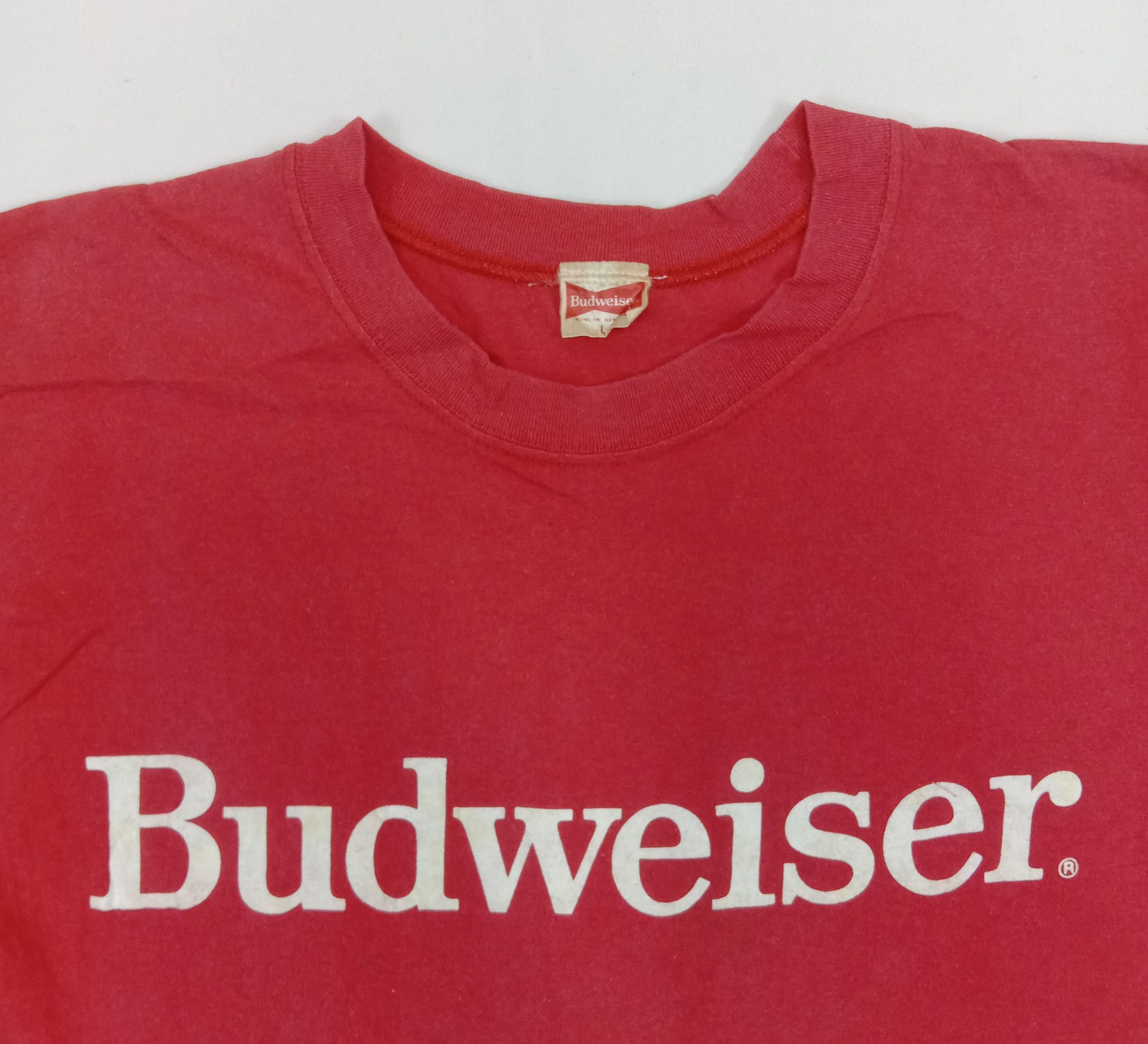 Budweiser Vintage Budweiser Single Stitch Retro T Shirt Size US M / EU 48-50 / 2 - 2 Thumbnail