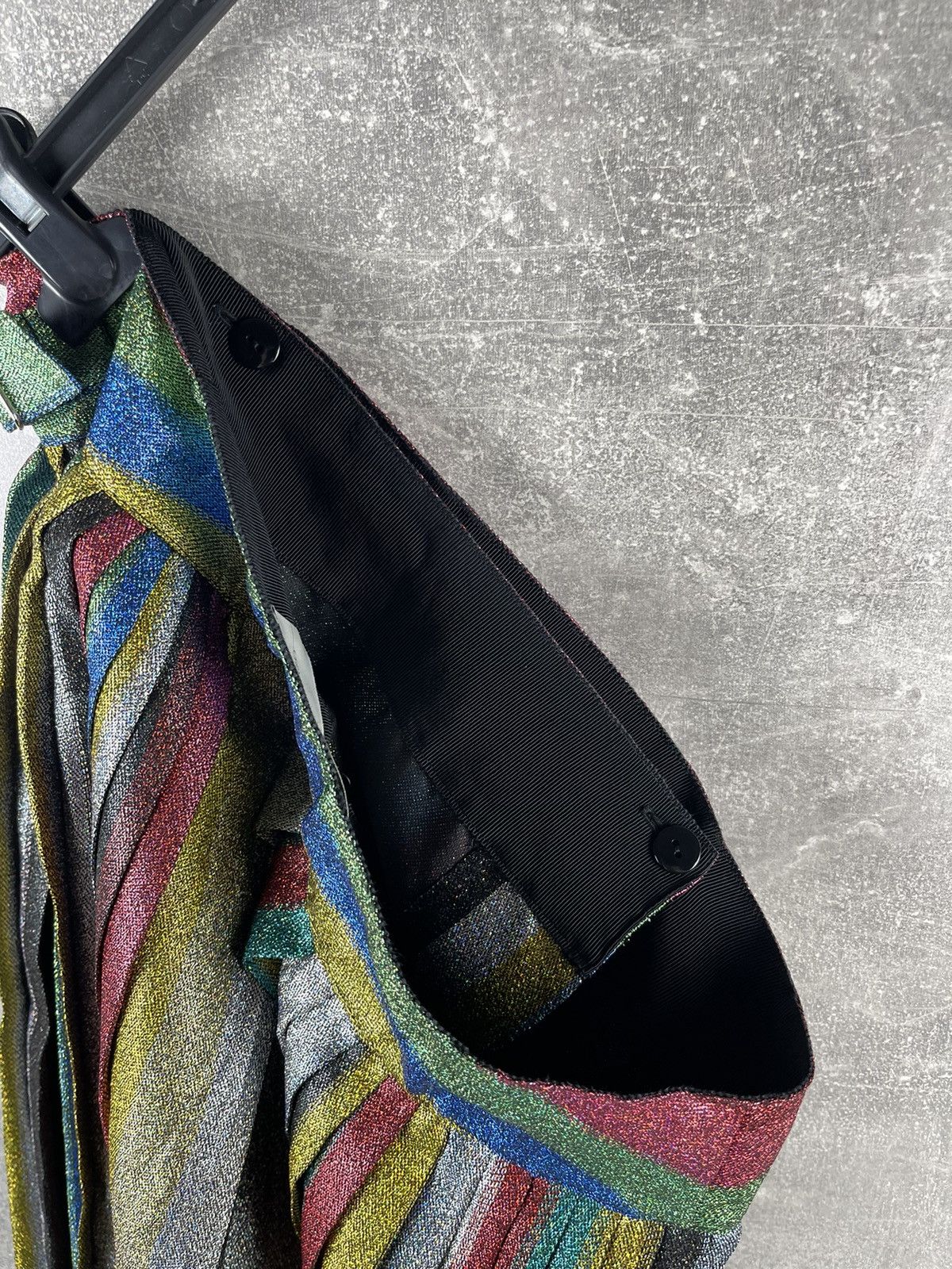 Other Marco de Vincenzo Glitter Multicolor Pleated Rainbow Skirt Size 30" / US 8 / IT 44 - 8 Thumbnail