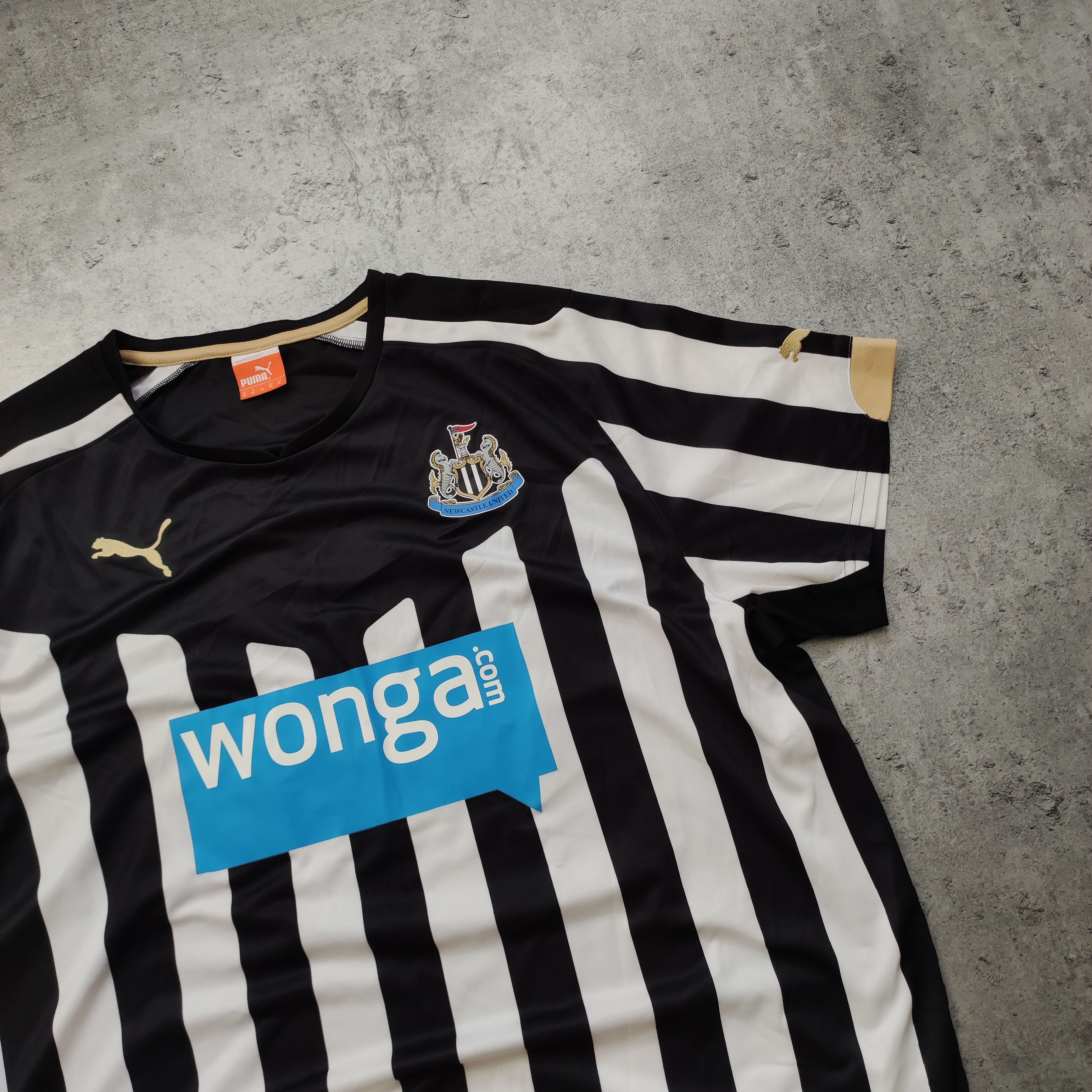 Vintage RARE 2014/15 Newcastle United Home Puma Jersey Size US XL / EU 56 / 4 - 3 Thumbnail