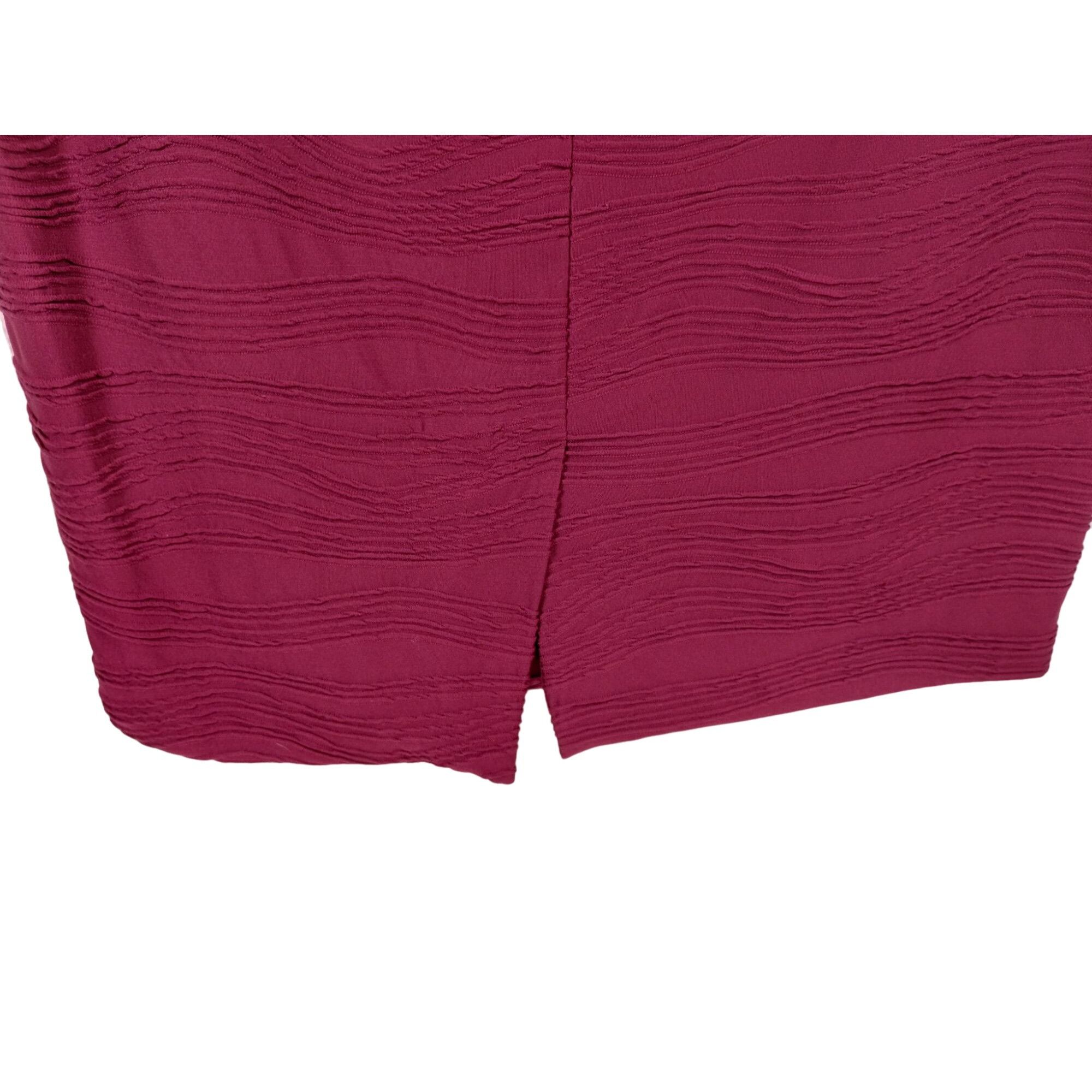 Mossimo Mossimo Misses Juniors XXL Plum Textured Stretch Pencil Skir Size 42" / US 20 - 7 Thumbnail