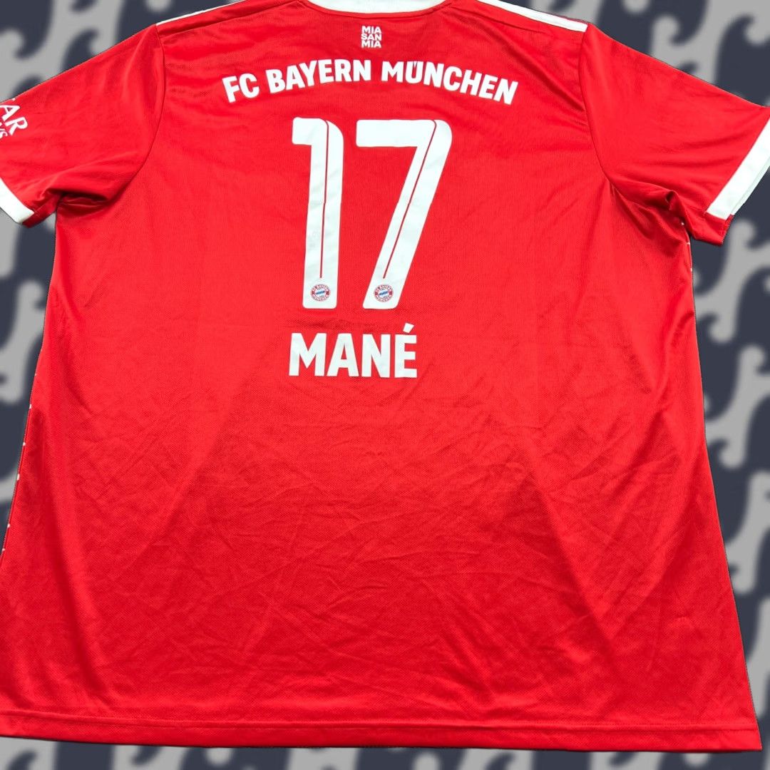 Adidas adidas Bayern Munich 2022 2023 Home Sadio Mane Mens Football Jersey Shirt 2XL Red Size US XXL / EU 58 / 5 - 1 Thumbnail