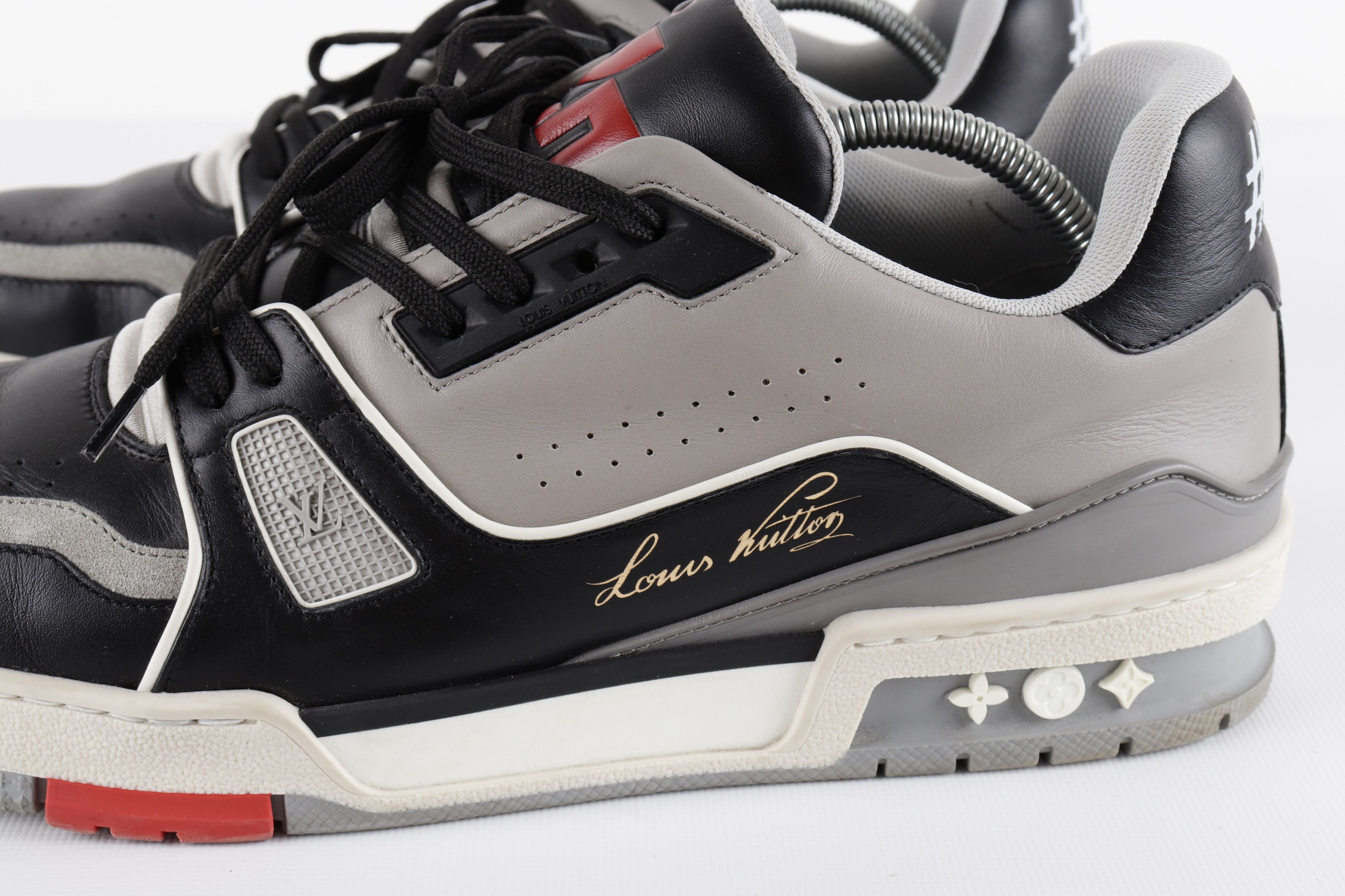 Louis Vuitton Louis Vuitton x Virgin Abloh SS19 Leather Low Sneakers Size US 9.5 / EU 42-43 - 9 Thumbnail