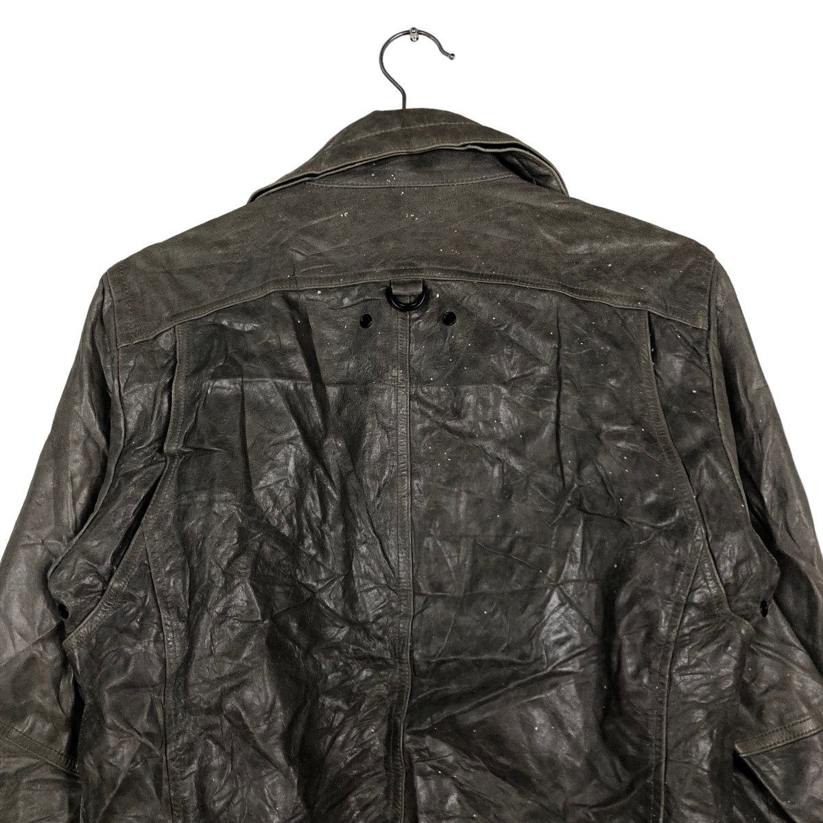 Japanese Brand 🔥Vintage Biker Jacket Leather ASM Japan Issey Miyake Size US M / EU 48-50 / 2 - 9 Thumbnail