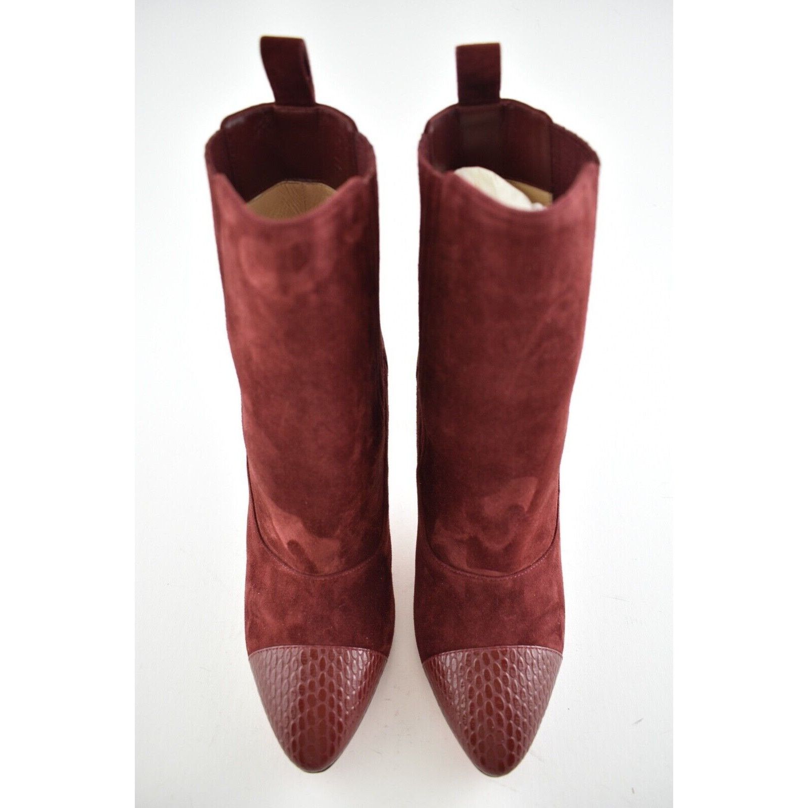 Christian Louboutin Christian Louboutin Me In The 90S 85 Tanin Red Suede Short Size US 6.5 / IT 36.5 - 4 Thumbnail