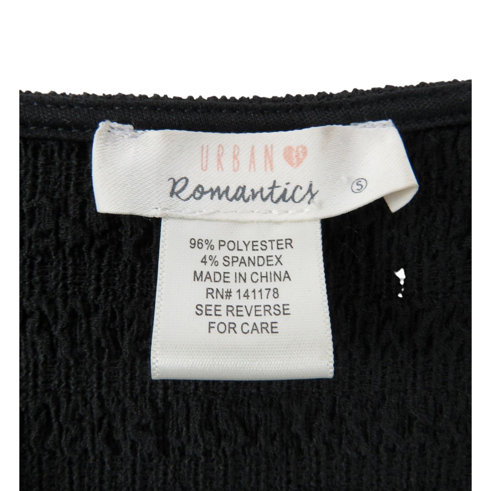 Macys Urban Romantics Black Cropped Long Sleeve Top Small Size S / US 4 / IT 40 - 5 Thumbnail