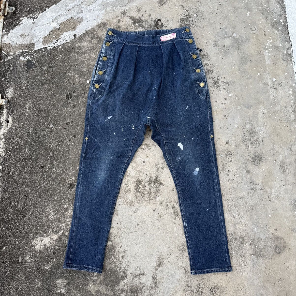 Issey Miyake × mercibeaucoup VINTAGE MERCIBEAUCOUP BY ISSEY MIYAKE DENIM PANTS Size US 28 / EU 44 - 1 Thumbnail