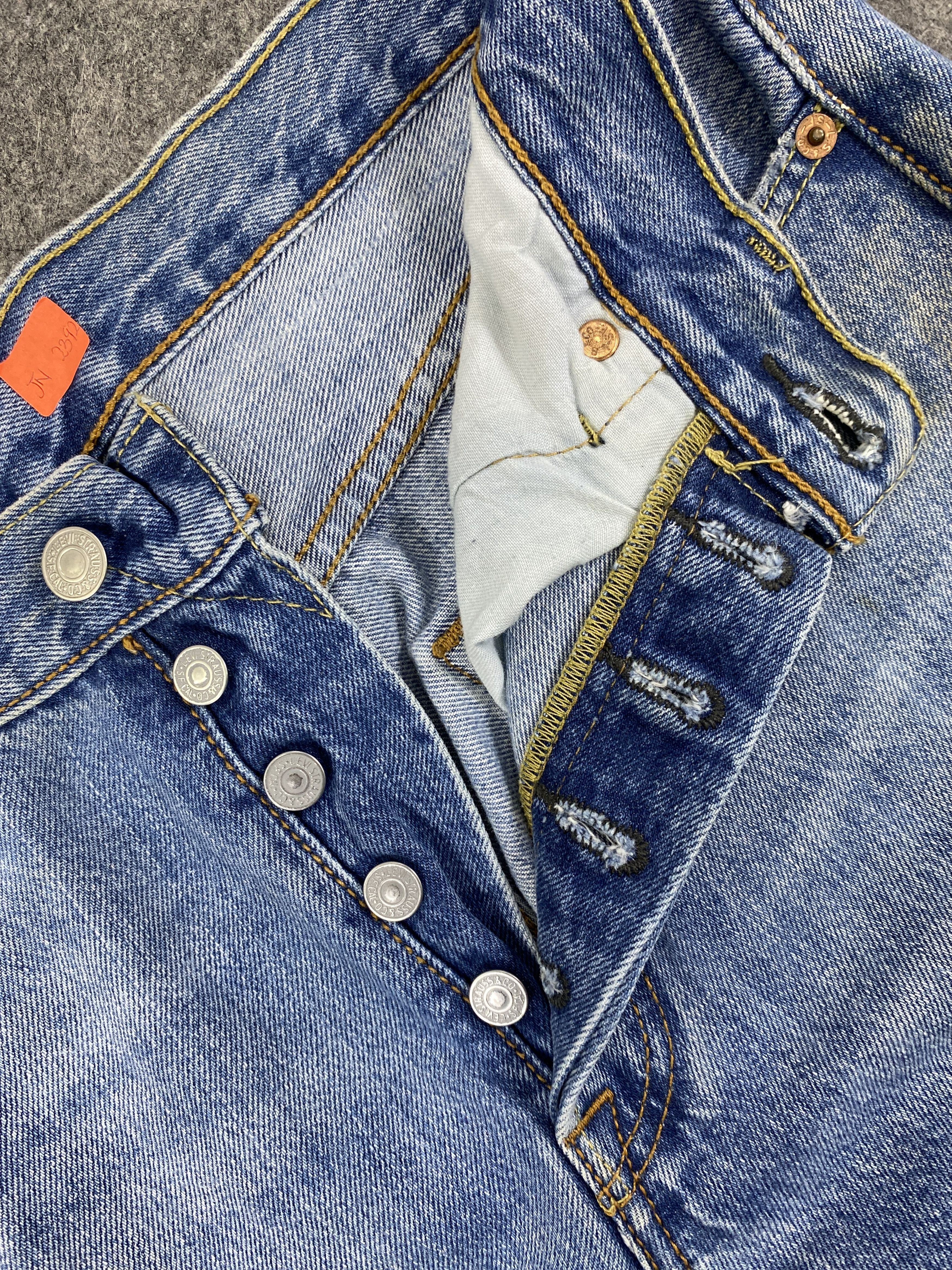 Levi's Dirty Distressed Blue Vintage Levi's 501 32x31.5 -JN2392 Size US 32 / EU 48 - 6 Thumbnail