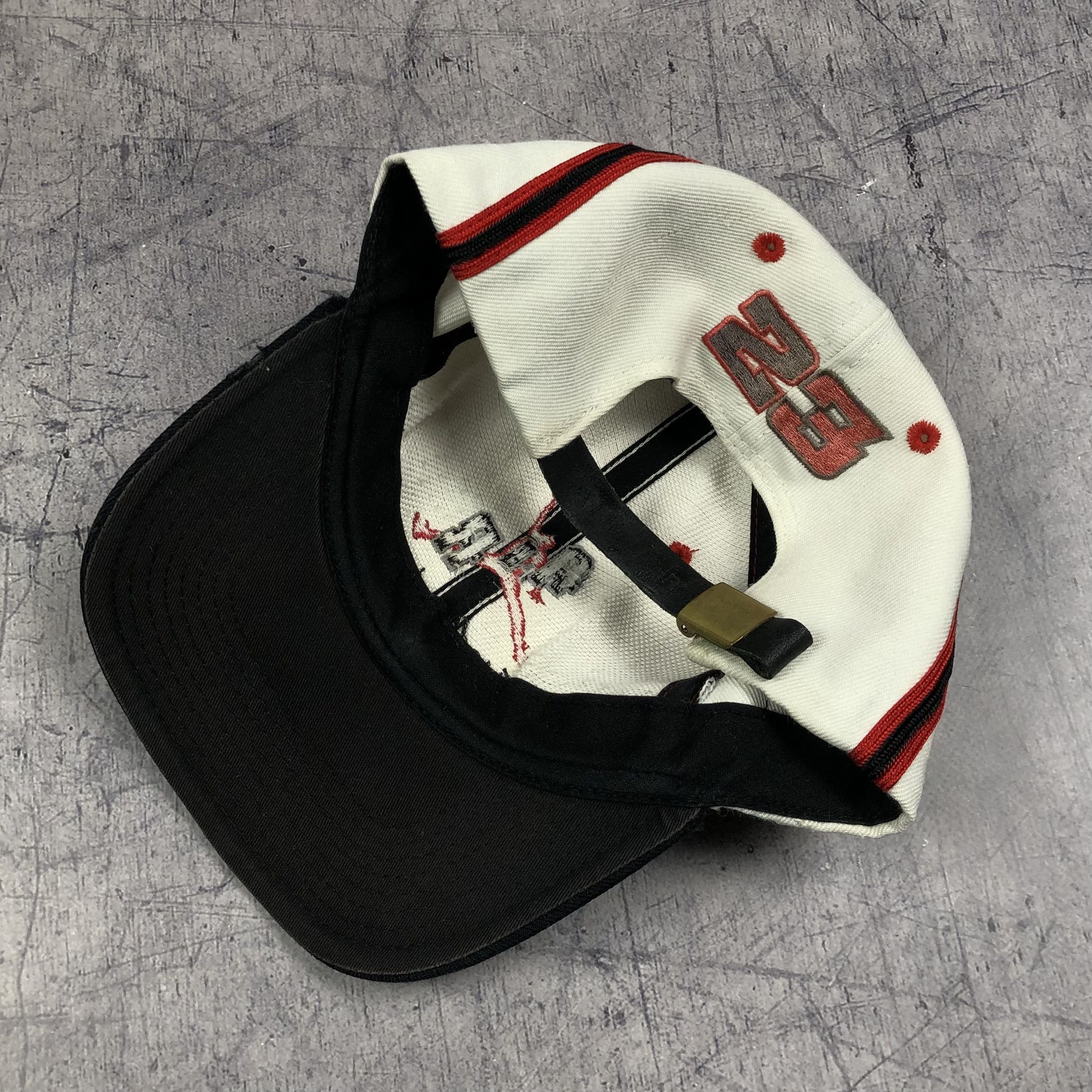 Jordan Brand Rare 90s Air Jordan Nike Striped Vintage Cap Size ONE SIZE - 8 Thumbnail