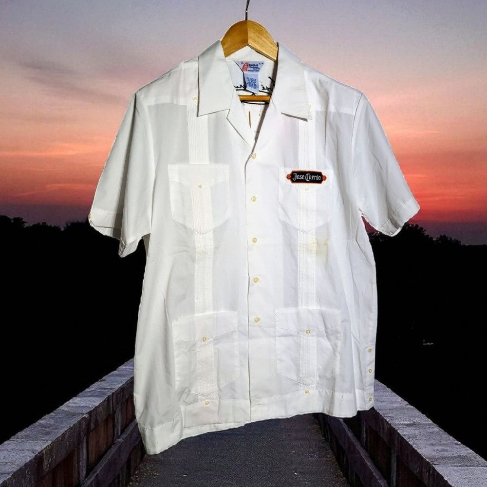 Other 1970s Jose Cuervo Romani Collection NWT Guaybera XL White M Size US XL / EU 56 / 4 - 1 Thumbnail