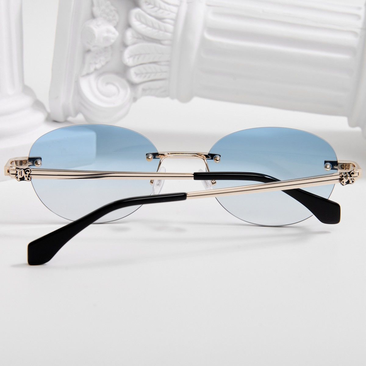 Palm Angels PALM ANGELS CRYSTAL GOLD BLUE GRADIENT SUNGLASSES Size ONE SIZE - 7 Thumbnail