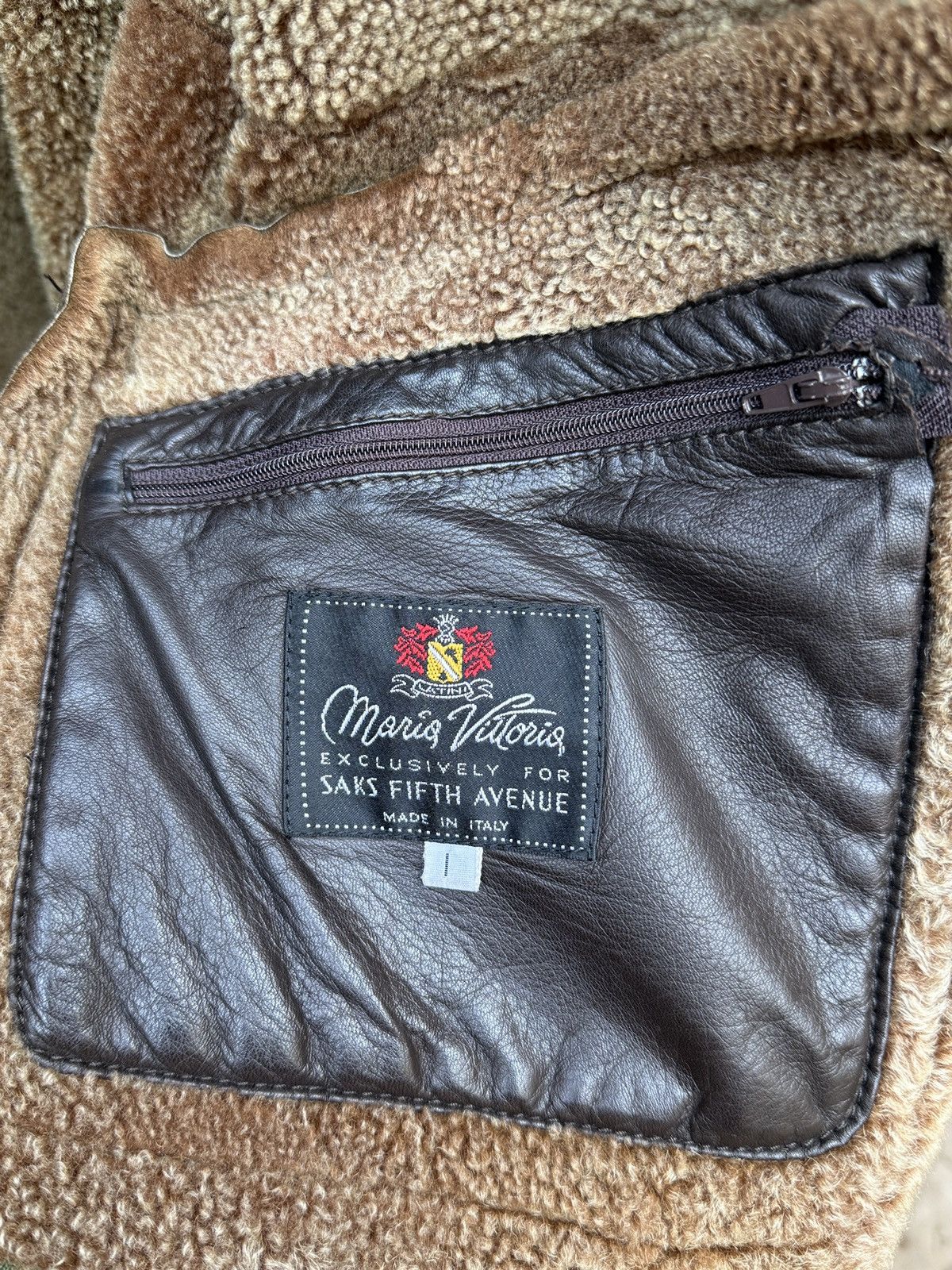Saks Fifth Avenue Saks Fifth Avenue Mario Vittorio Shearling Coat Size US L / EU 52-54 / 3 - 5 Thumbnail