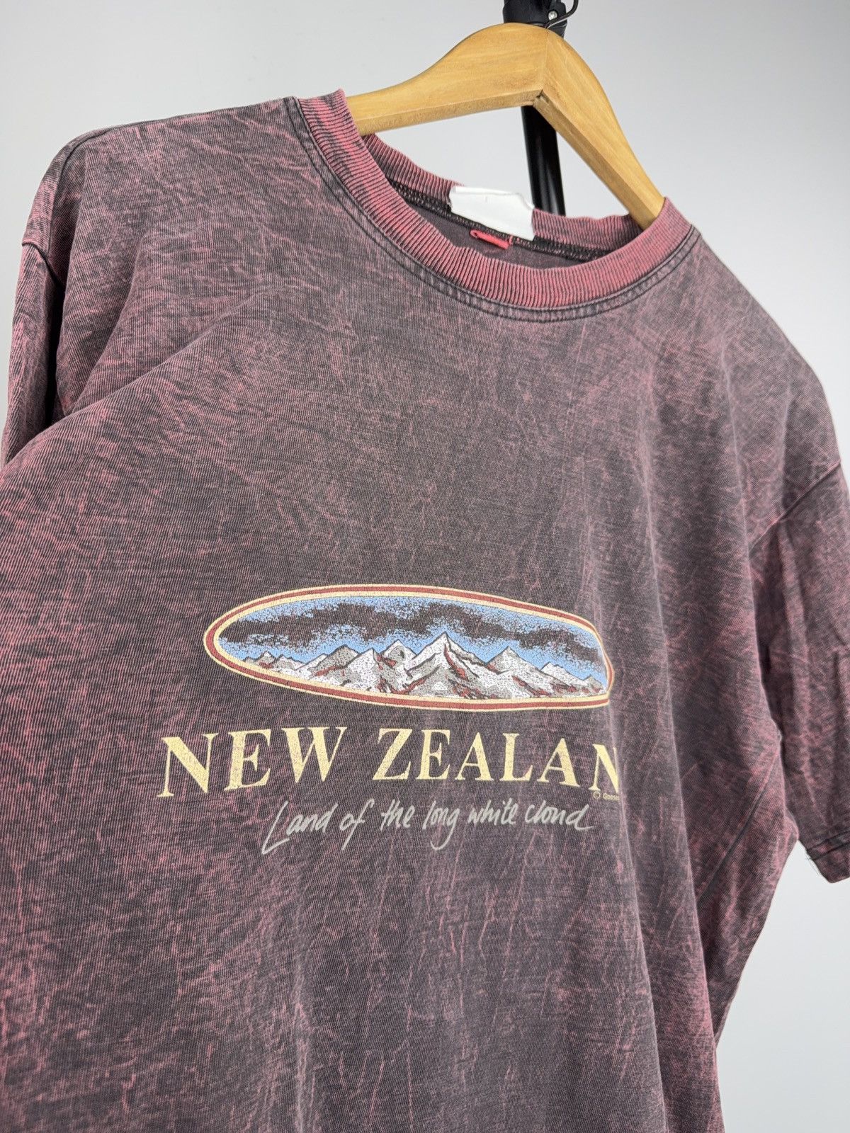 Vintage Vintage 90s New Zealand Souvenir Graphic T-Shirt Acid Wash Size US S / EU 44-46 / 1 - 3 Thumbnail