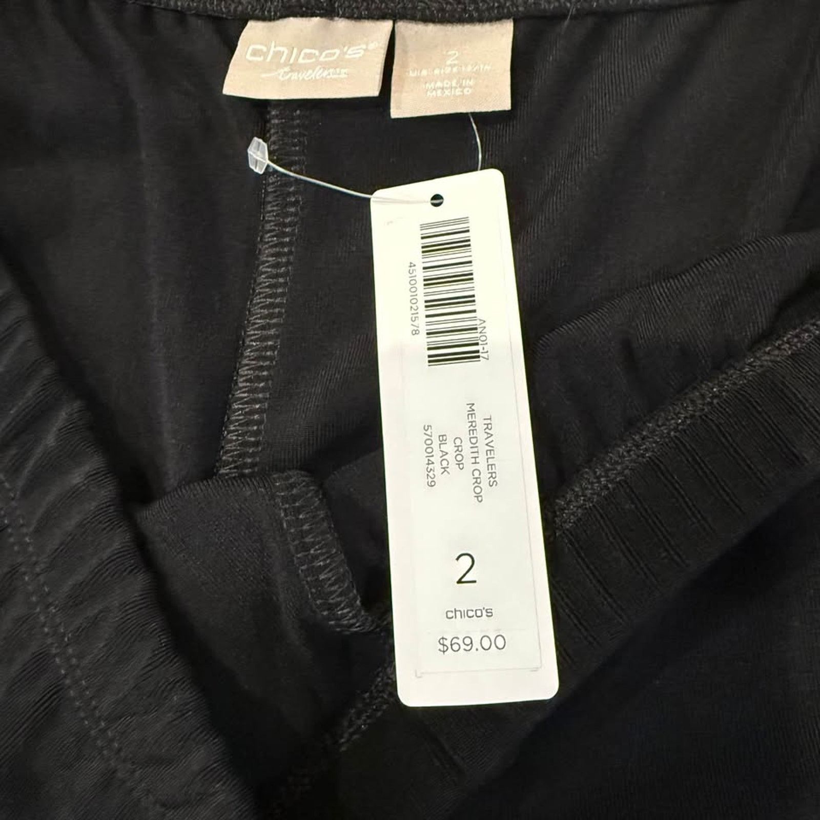 Chicos Chicos NWT Travelers Women Meredith Crop Pants Size 2 Black Size 34" / US 12 / IT 48 - 4 Thumbnail