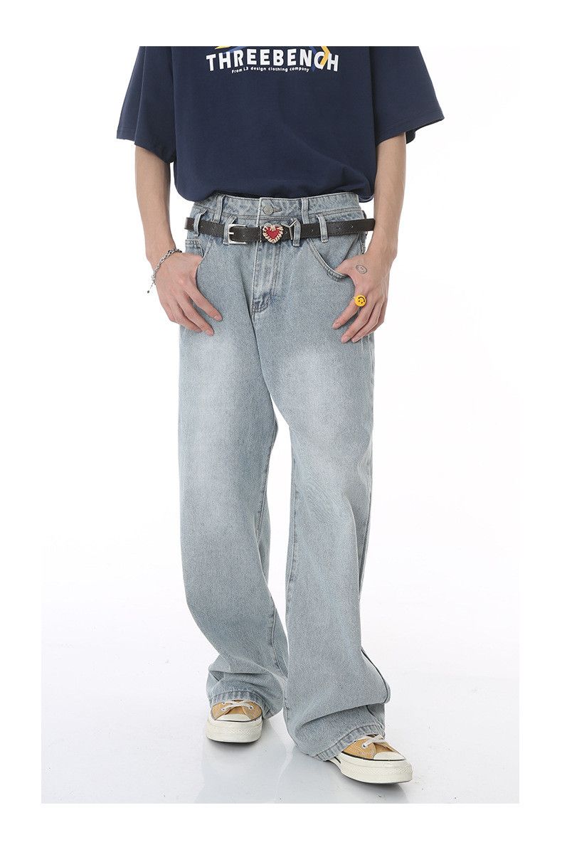 Japanese Brand × Jean Japanese straight light blue double-layer high waist jeans Size US 32 / EU 48 - 1 Thumbnail