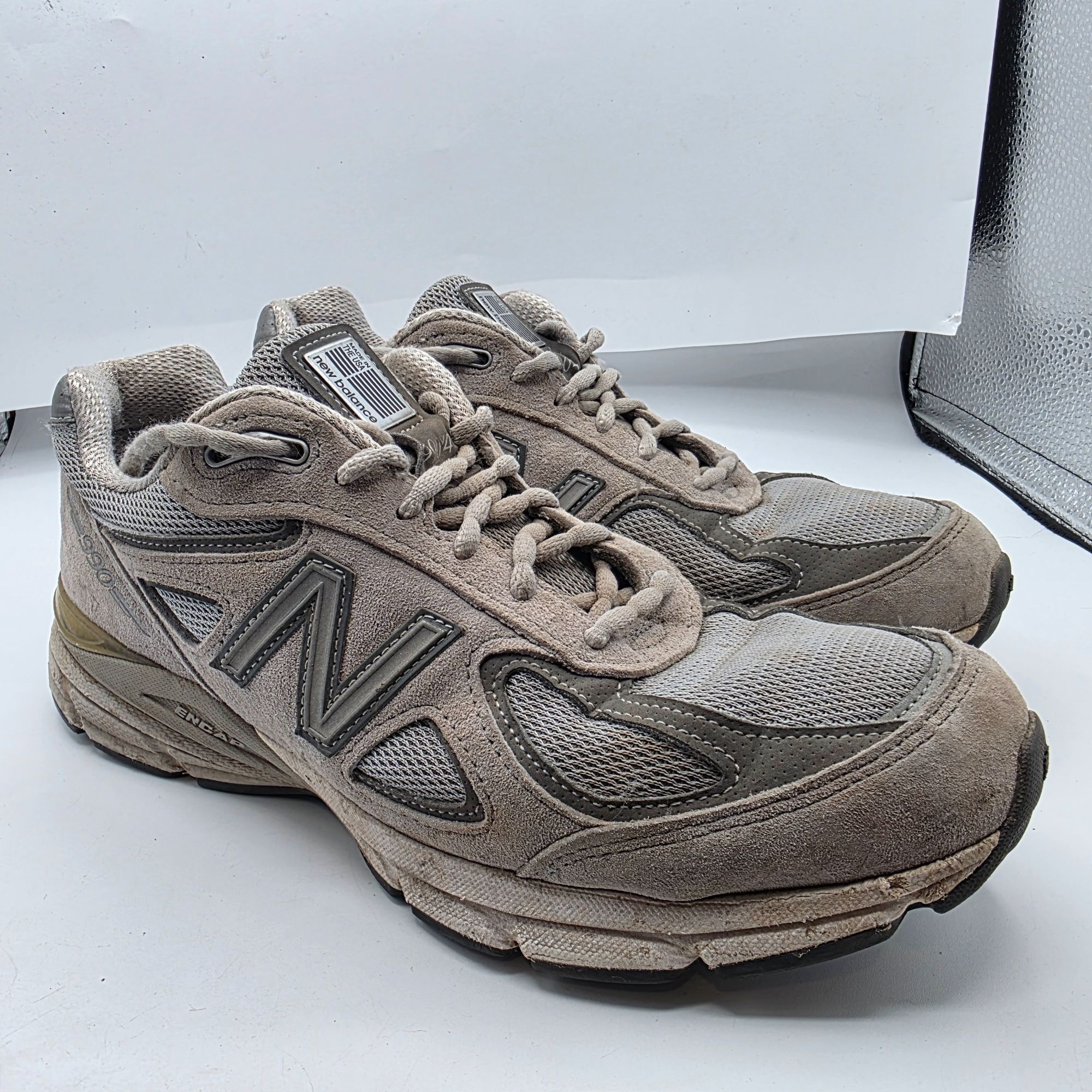New Balance New Balance 990v4 Womens Size 9 Gray Castlerock Athletic Sho Size US 9 / IT 39 - 1 Thumbnail