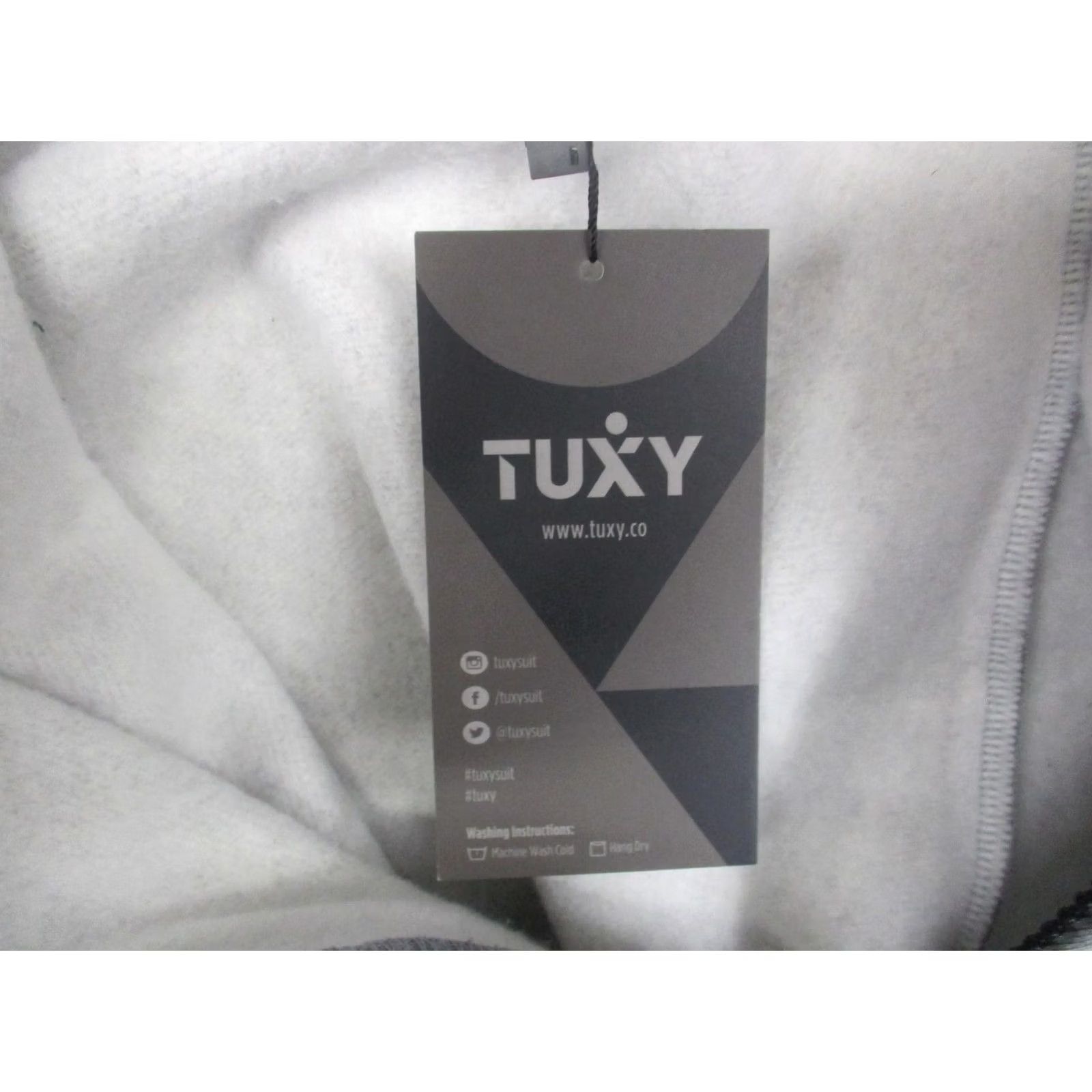 Vintage TUXY Sweatsuit Tracksuit Set Hoodie Joggers Fleece Pockets Gray Mens Medium Size US M / EU 48-50 / 2 - 4 Thumbnail