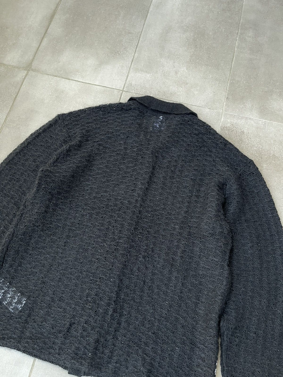 Our Legacy × Won Hundred !DS! AW23 Won Hundred Mazar LS Black Knitted Cardigan Size US M / EU 48-50 / 2 - 18 Thumbnail