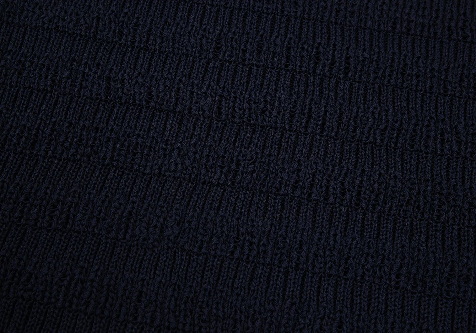 Yohji Yamamoto Yohji Yamamoto V-Neck Knit Top Navy M Size US M / EU 48-50 / 2 - 8 Thumbnail
