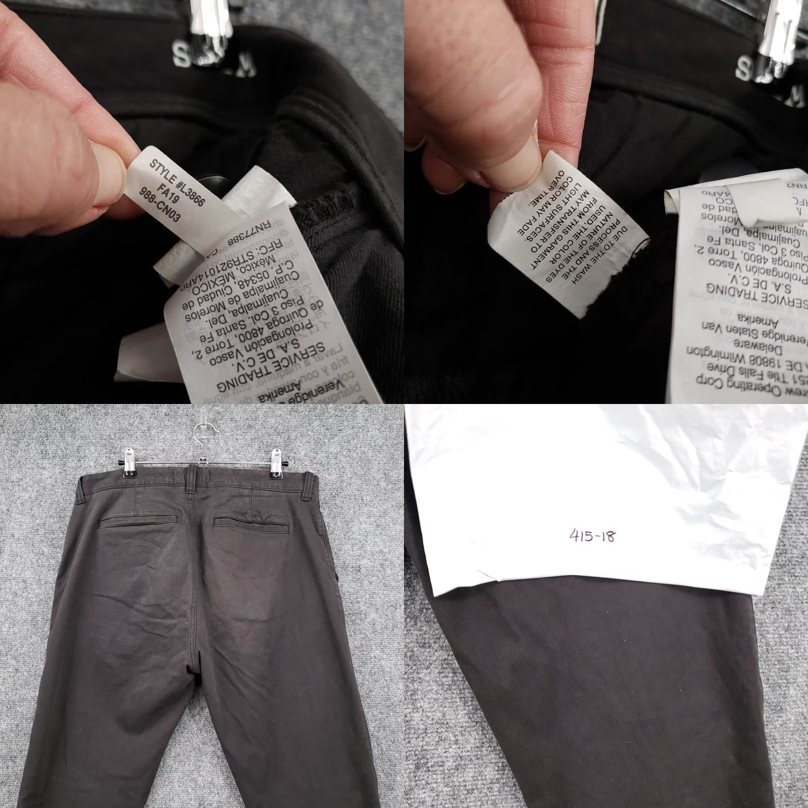 Madewell Madewell Pants Mens 32x32 Gray Penn Slim Fit Chino Straight Stretch Trousers Size US 32 / EU 48 - 9 Thumbnail