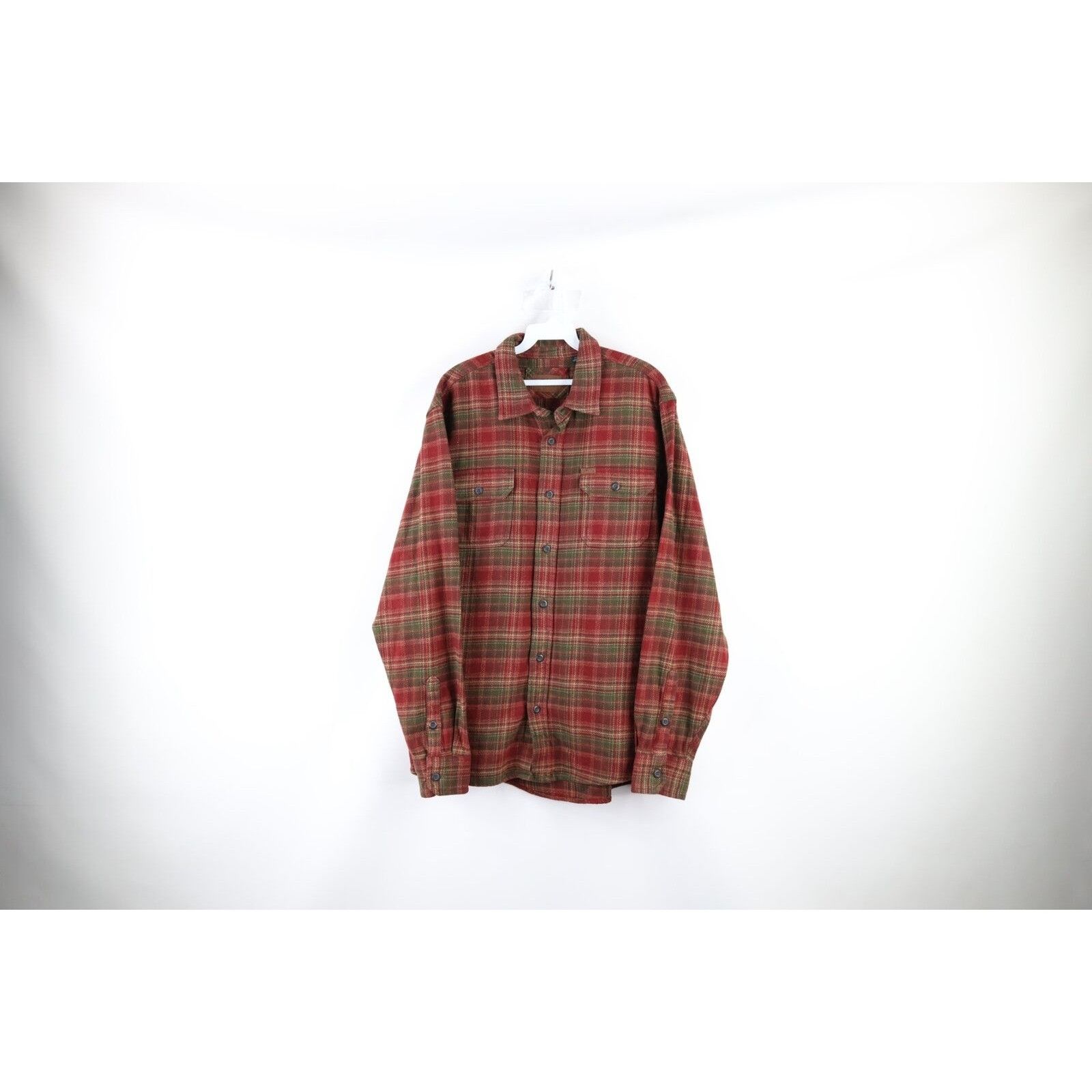 Orvis × Vintage Vintage Orvis Heavyweight Double Pocket Flannel Button Shirt Size US L / EU 52-54 / 3 - 1 Thumbnail