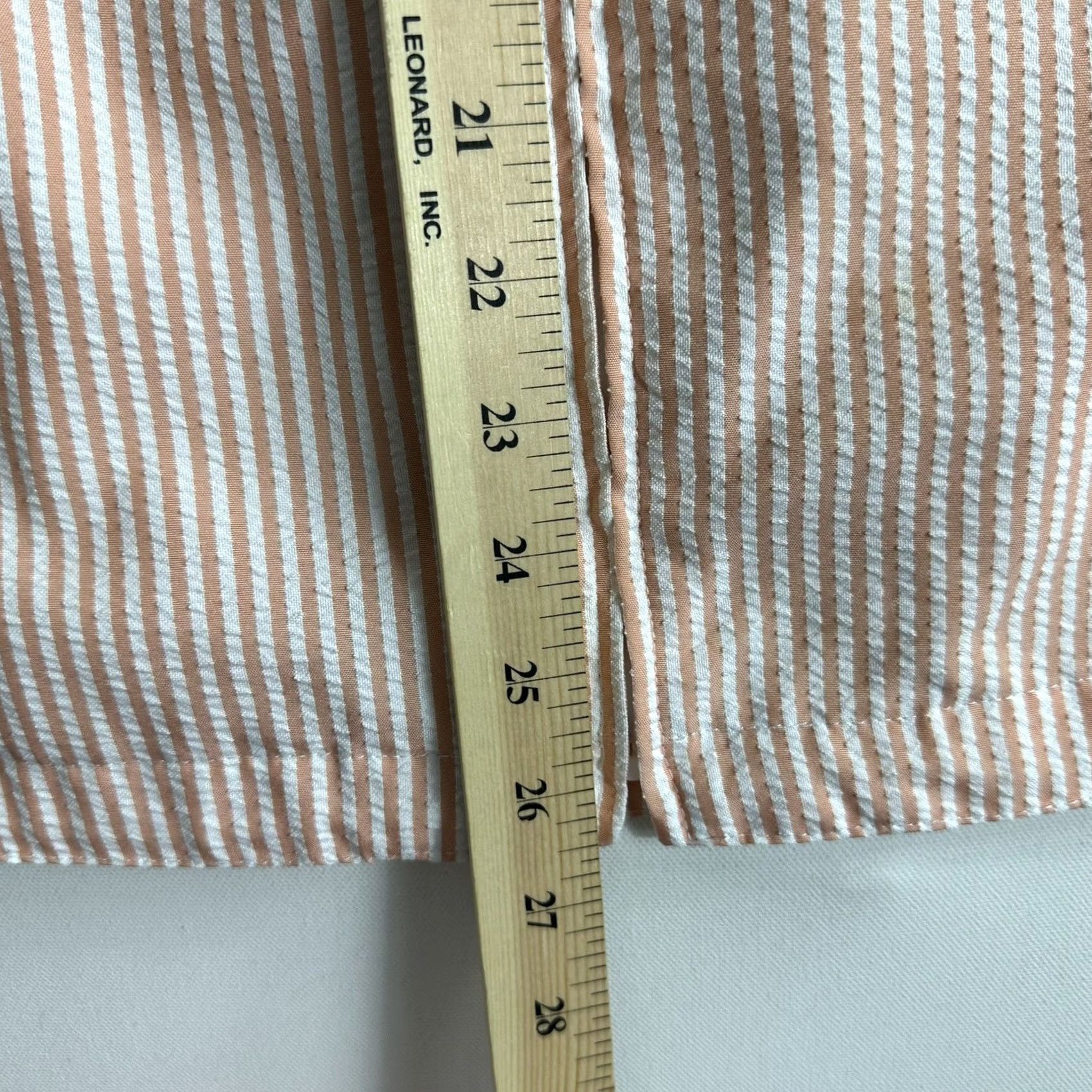 Orvis ORVIS Jacket Women's Size Medium White Striped Seersucker Zip-Up Lightweight Size M / US 6-8 / IT 42-44 - 7 Thumbnail