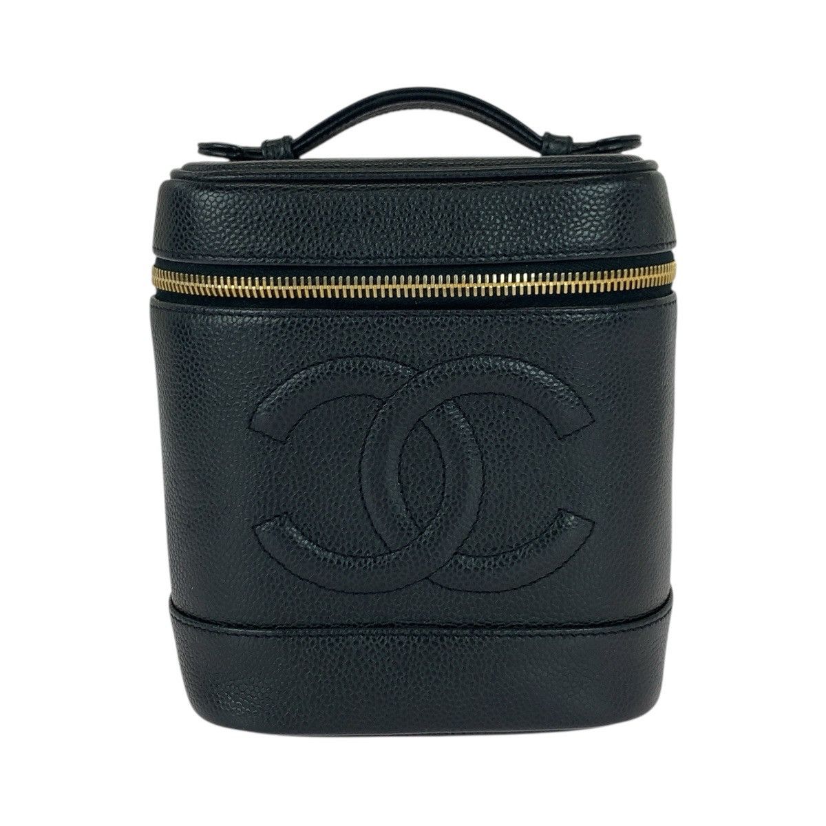 Chanel Chanel Chanel Coco Mark Caviar Skin Vanity Bag Leather Vanity Bag DUTY FREE for USA Size ONE SIZE - 1 Thumbnail