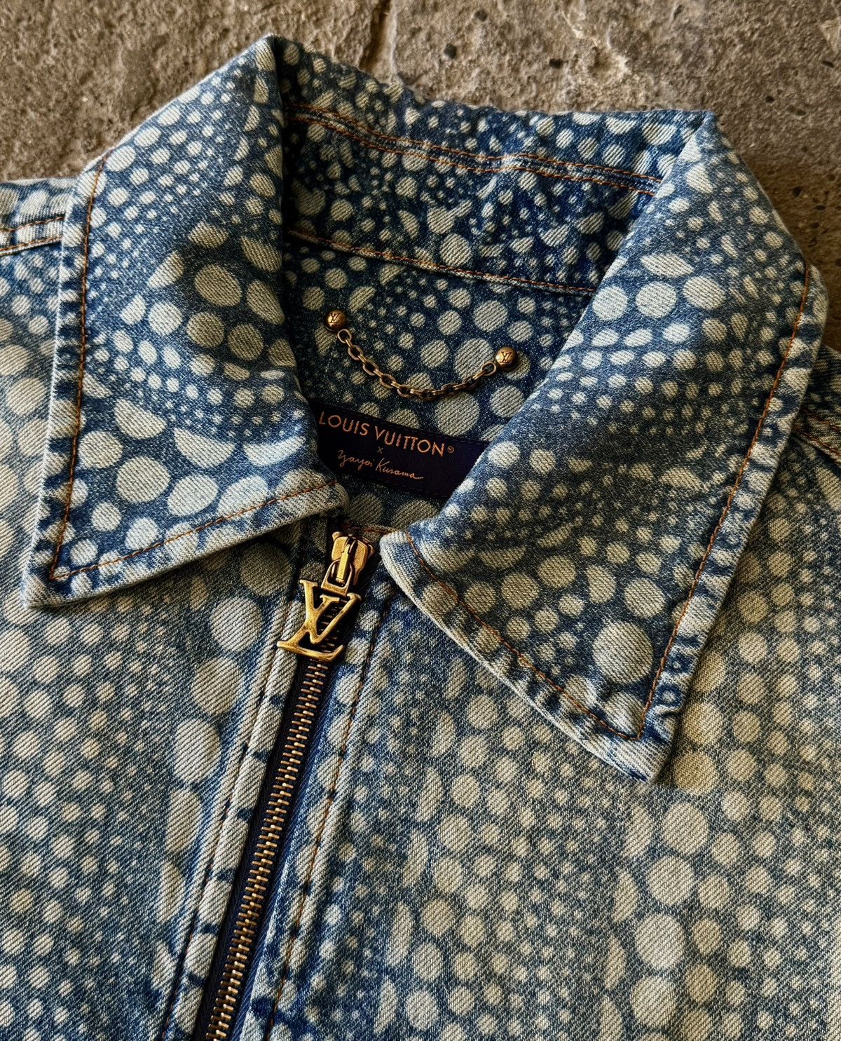 Louis Vuitton × Yayoi Kusama Louis Vuitton - Yayoi Kusama - Pumpkin - Denim Jacket Size US M / EU 48-50 / 2 - 2 Thumbnail