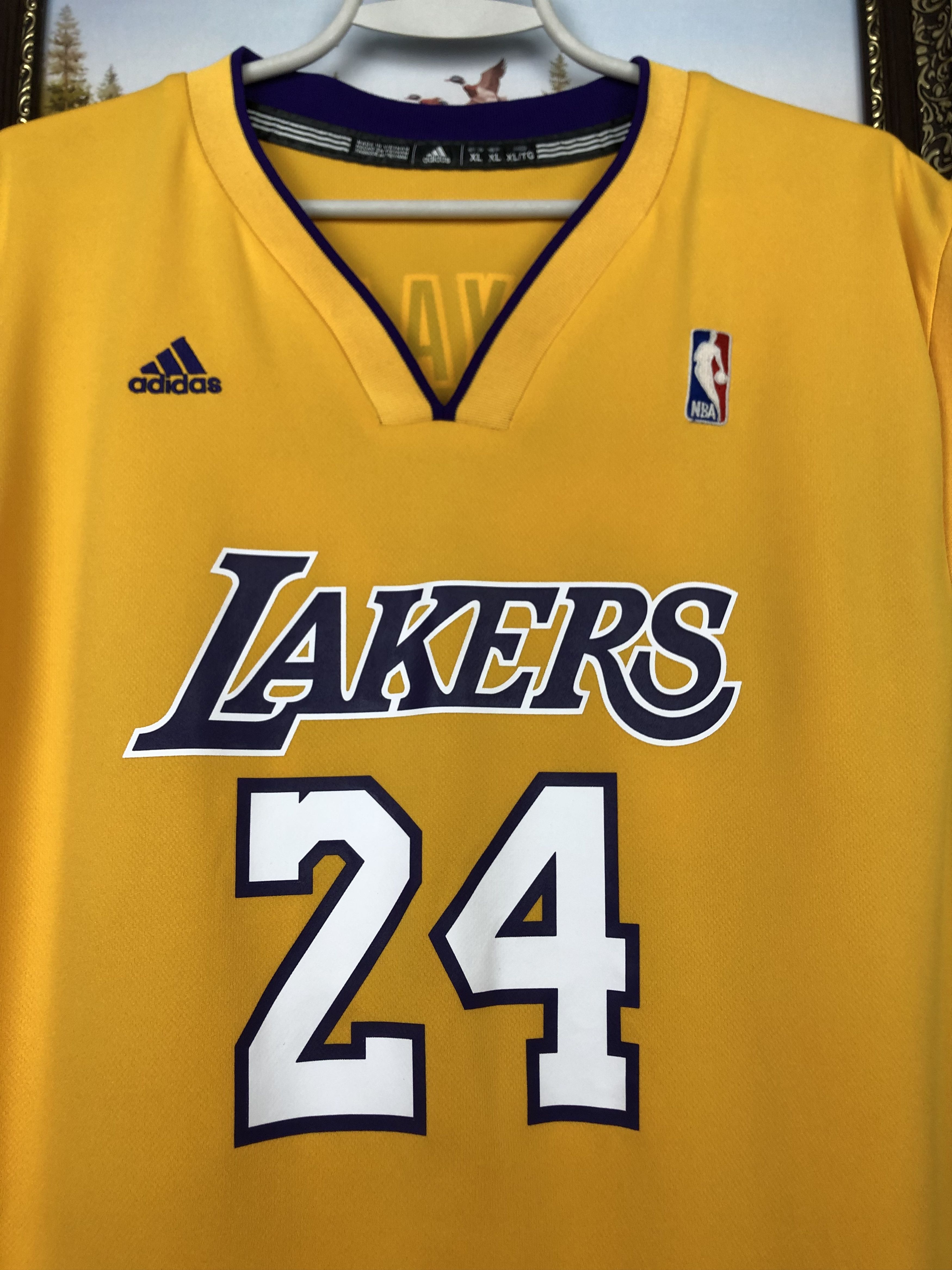 Adidas Adidas #24 Kobe Bryant Los Angeles Lakers NBA Jersey Shirt Size US XL / EU 56 / 4 - 3 Thumbnail