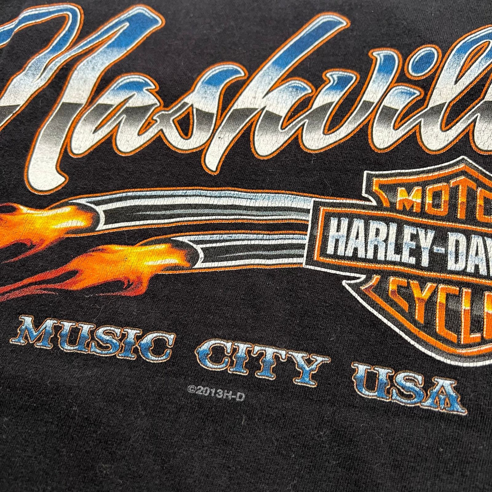 Harley Davidson Vintage Harley-Davidson Nashville Music City T-Shirt L Size US L / EU 52-54 / 3 - 3 Thumbnail