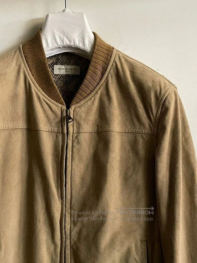 Dries Van Noten Dries Van Noten Suede Leather Jacket. Size US L / EU 52-54 / 3 - 2 Thumbnail