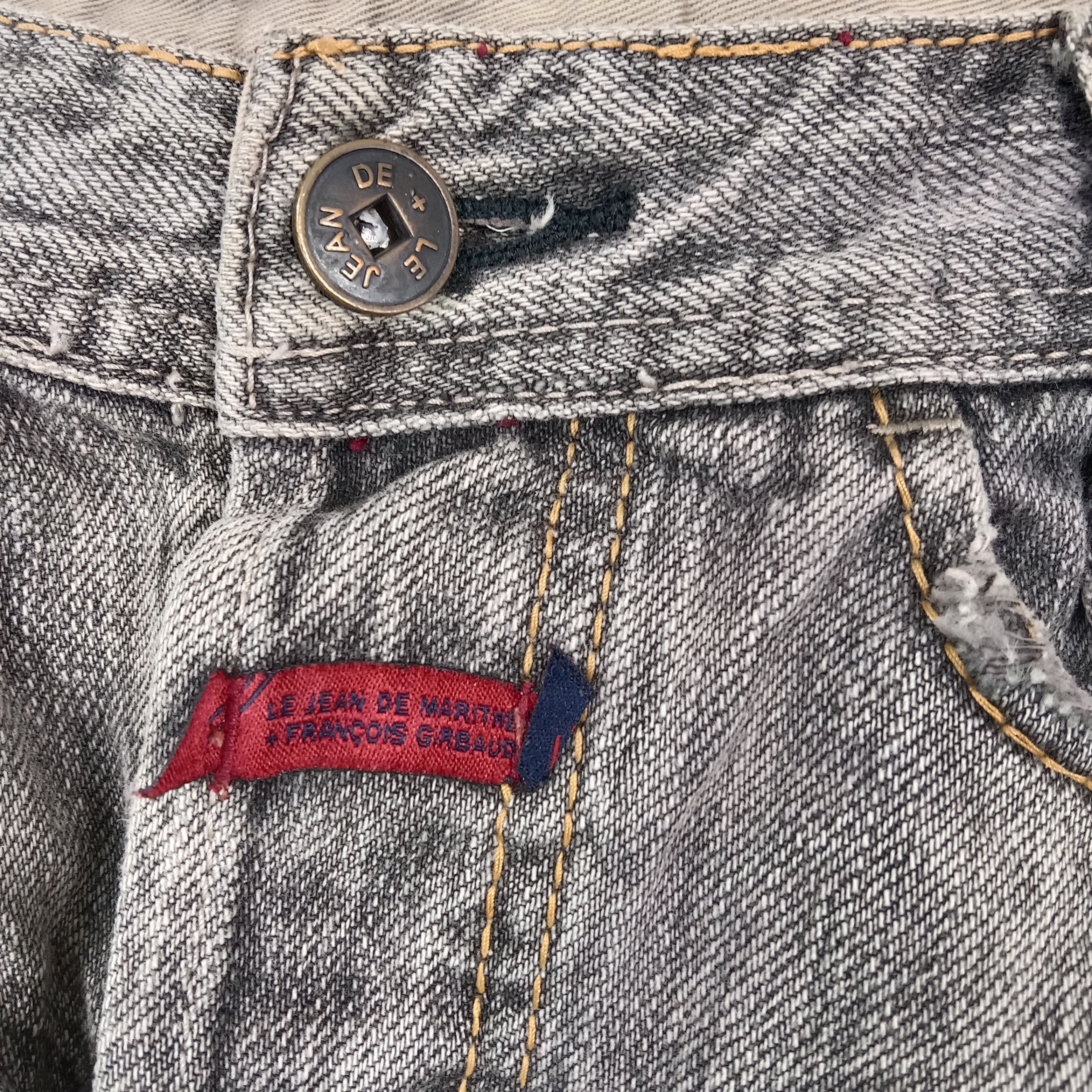 Marithe + Francois Girbaud Marithe Francois Girbaud Designer Baggy Denim Jeans C280N19 Size US 29 - 4 Thumbnail
