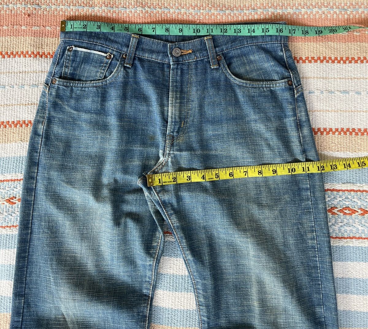Edwin Rare‼️Vintage 90s🔥EDWIN🔥13oz Grand Blue Selvedge Denim Size US 33 - 8 Thumbnail