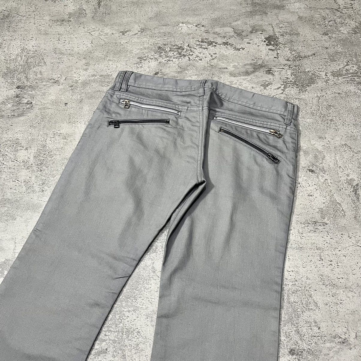 semanticdesign Semantic Design Tactical Zip Flared Trousers - Grey Size US 33 - 6 Thumbnail