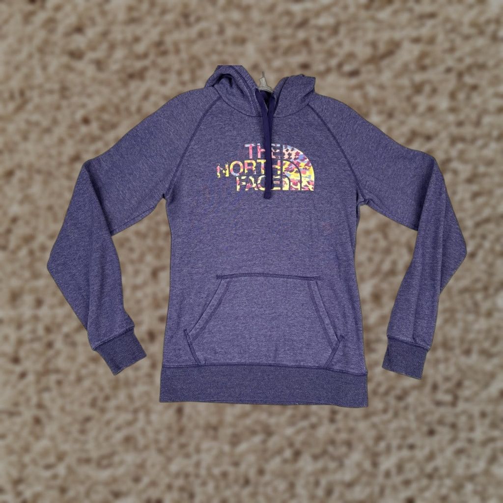 The North Face The North Face Hoodie Womens Small Purple Pullover Fleece Logo Sweatshirt Hike Size S / US 4 / IT 40 - 1 Thumbnail